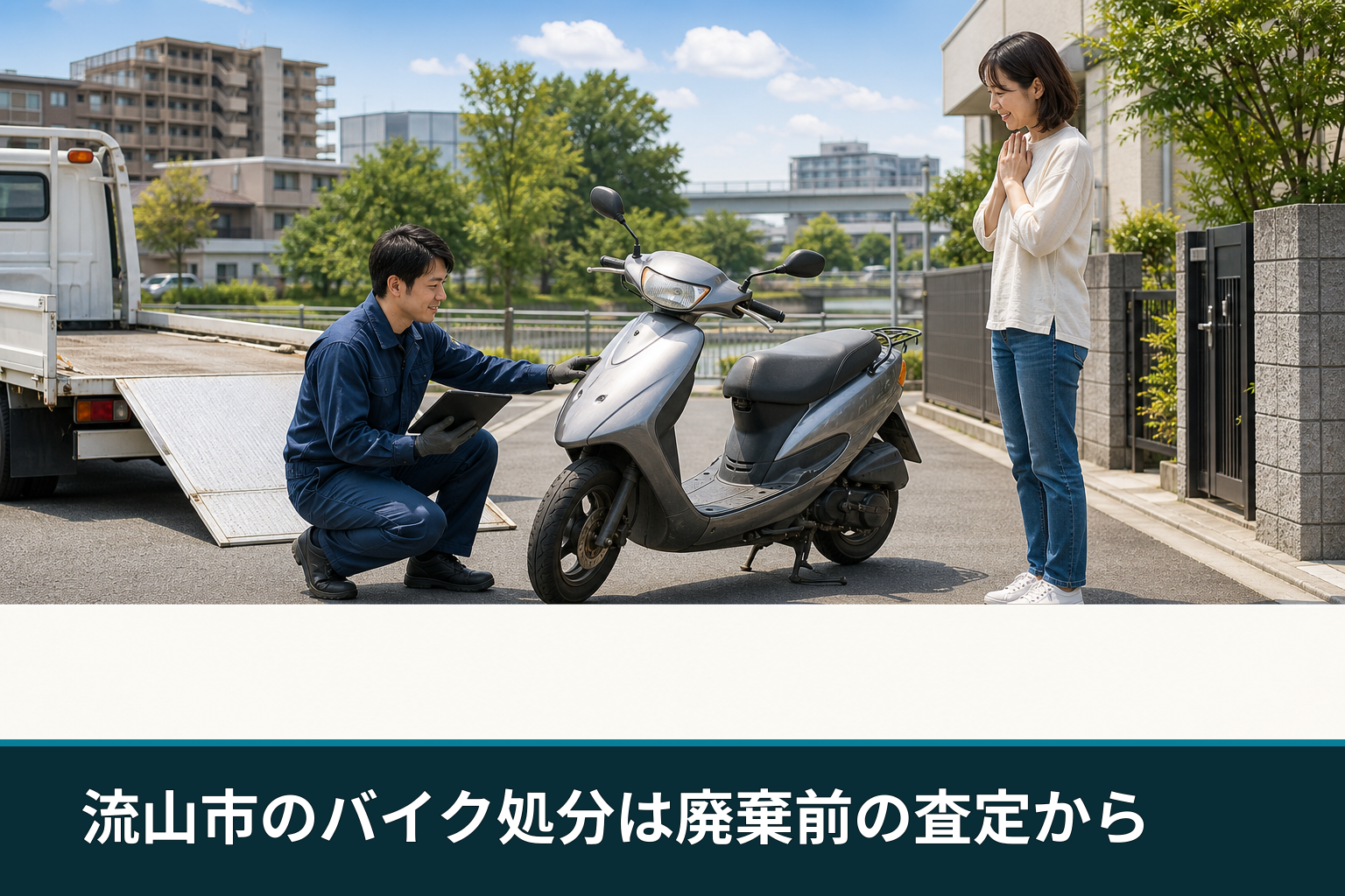 流山市のバイク処分は廃棄前の査定から