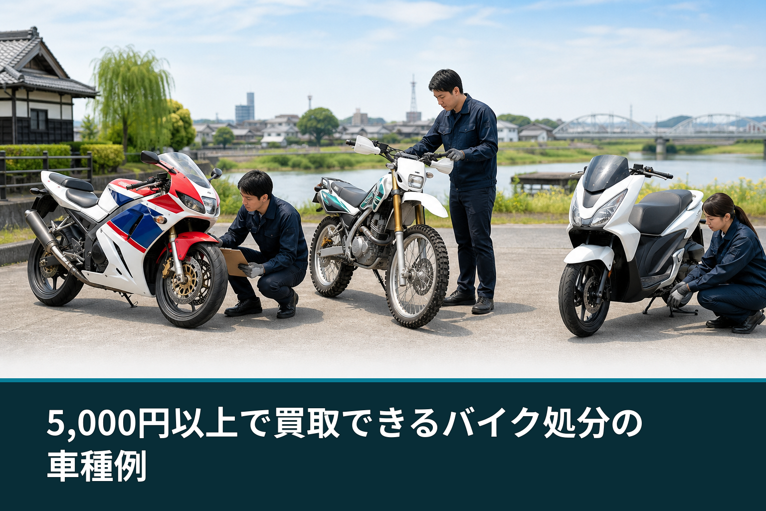 5,000円以上で買取できるバイク処分の車種例