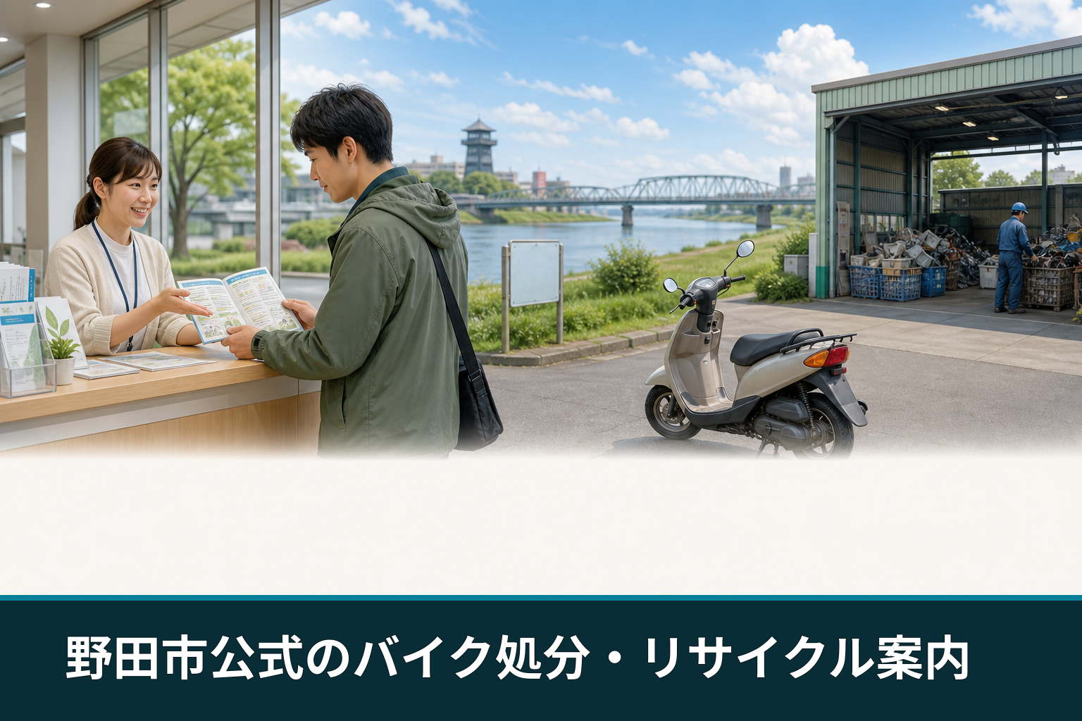 野田市公式のバイク処分・リサイクル案内