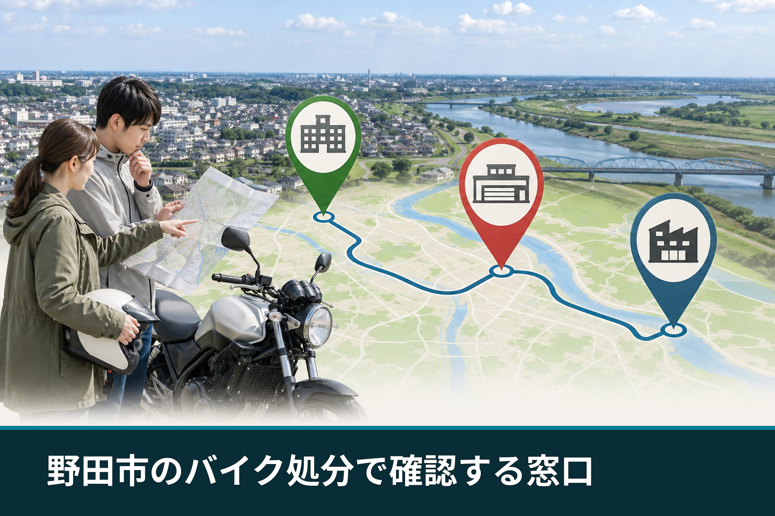 野田市のバイク処分で確認する窓口