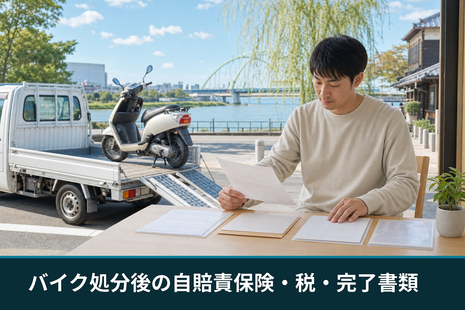 バイク処分後の自賠責保険・税・完了書類