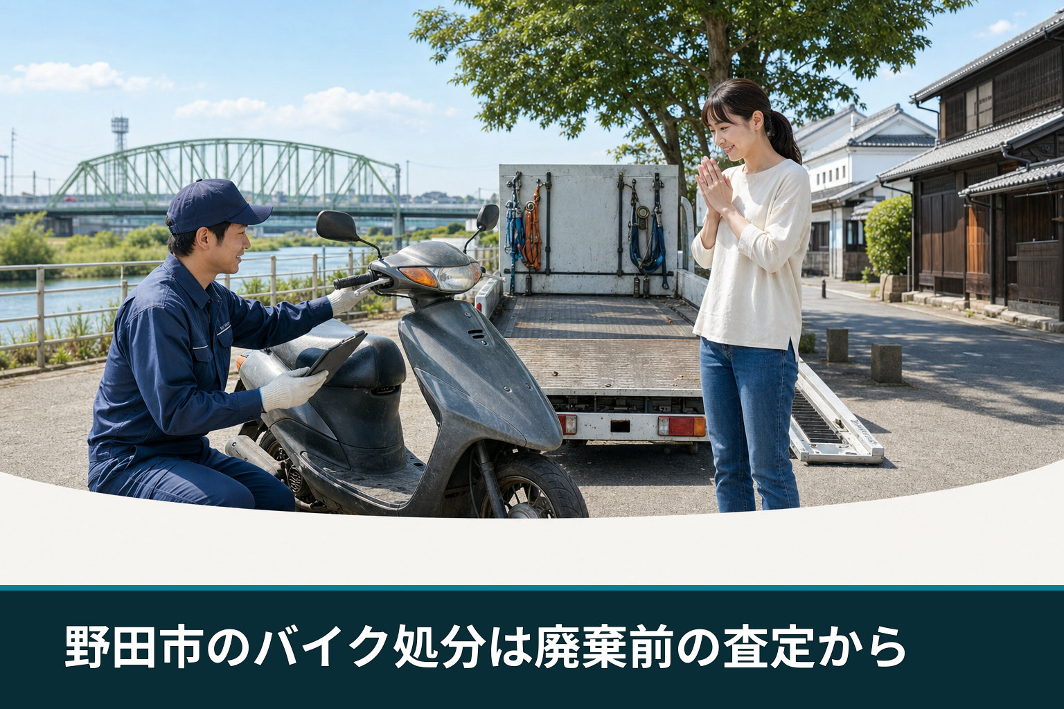 野田市のバイク処分は廃棄前の査定から