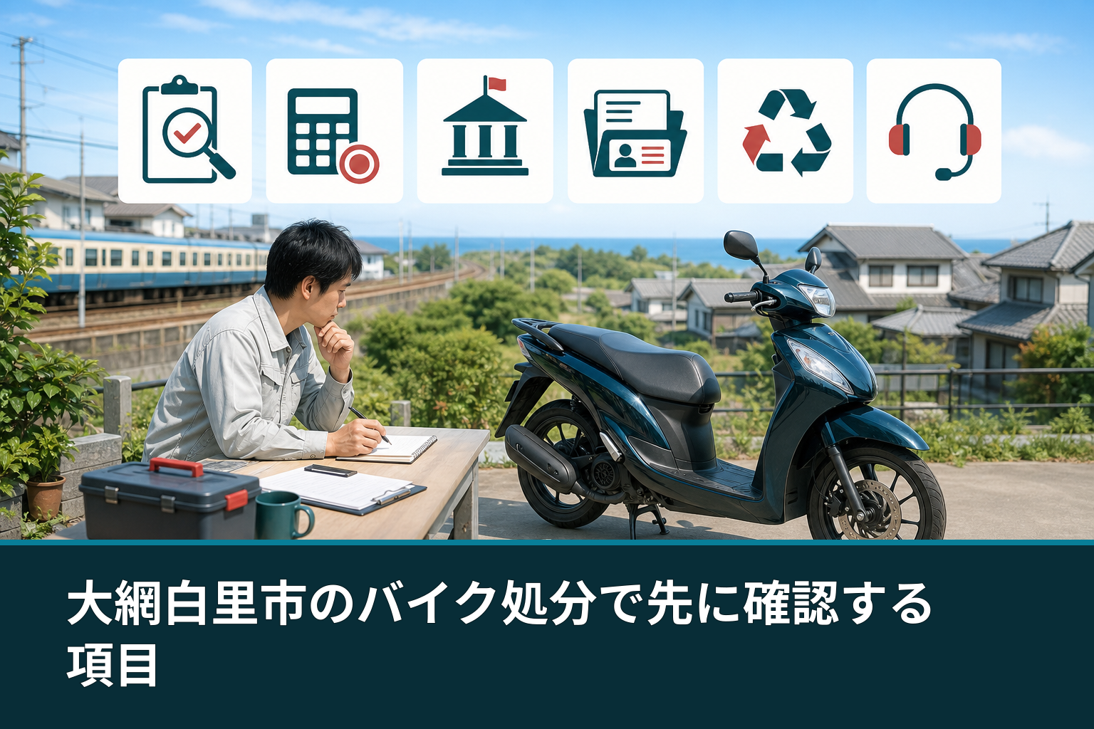 大網白里市のバイク処分で先に確認する項目