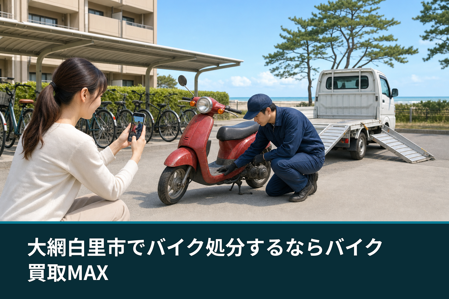 大網白里市でバイク処分するならバイク買取MAX