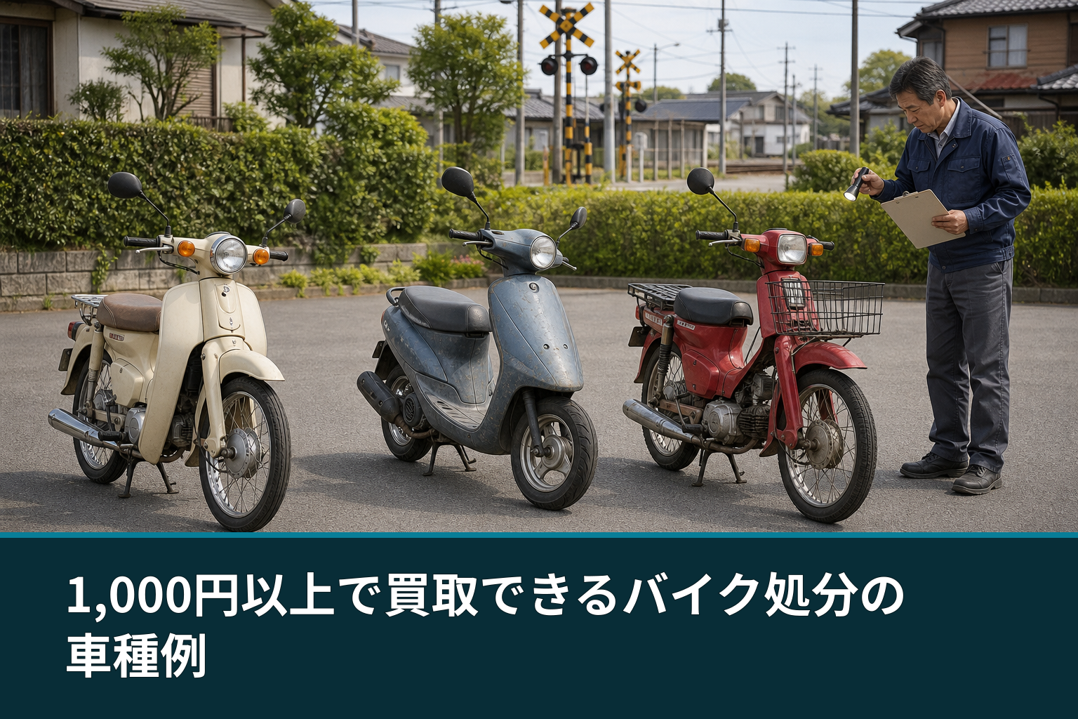 1,000円以上で買取できるバイク処分の車種例