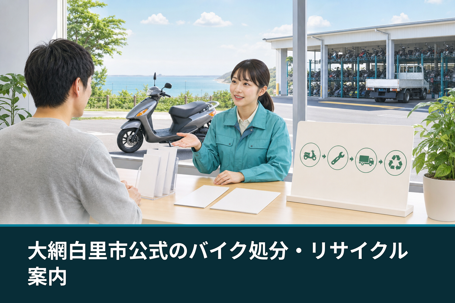 大網白里市公式のバイク処分・リサイクル案内