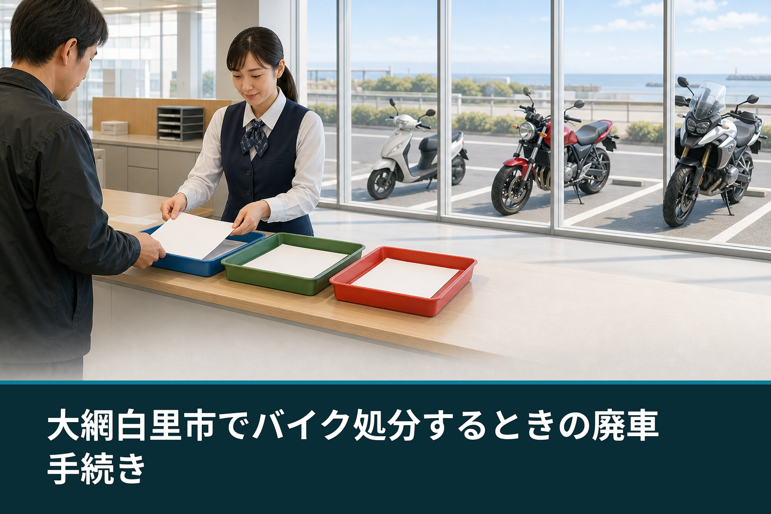 大網白里市でバイク処分するときの廃車手続き