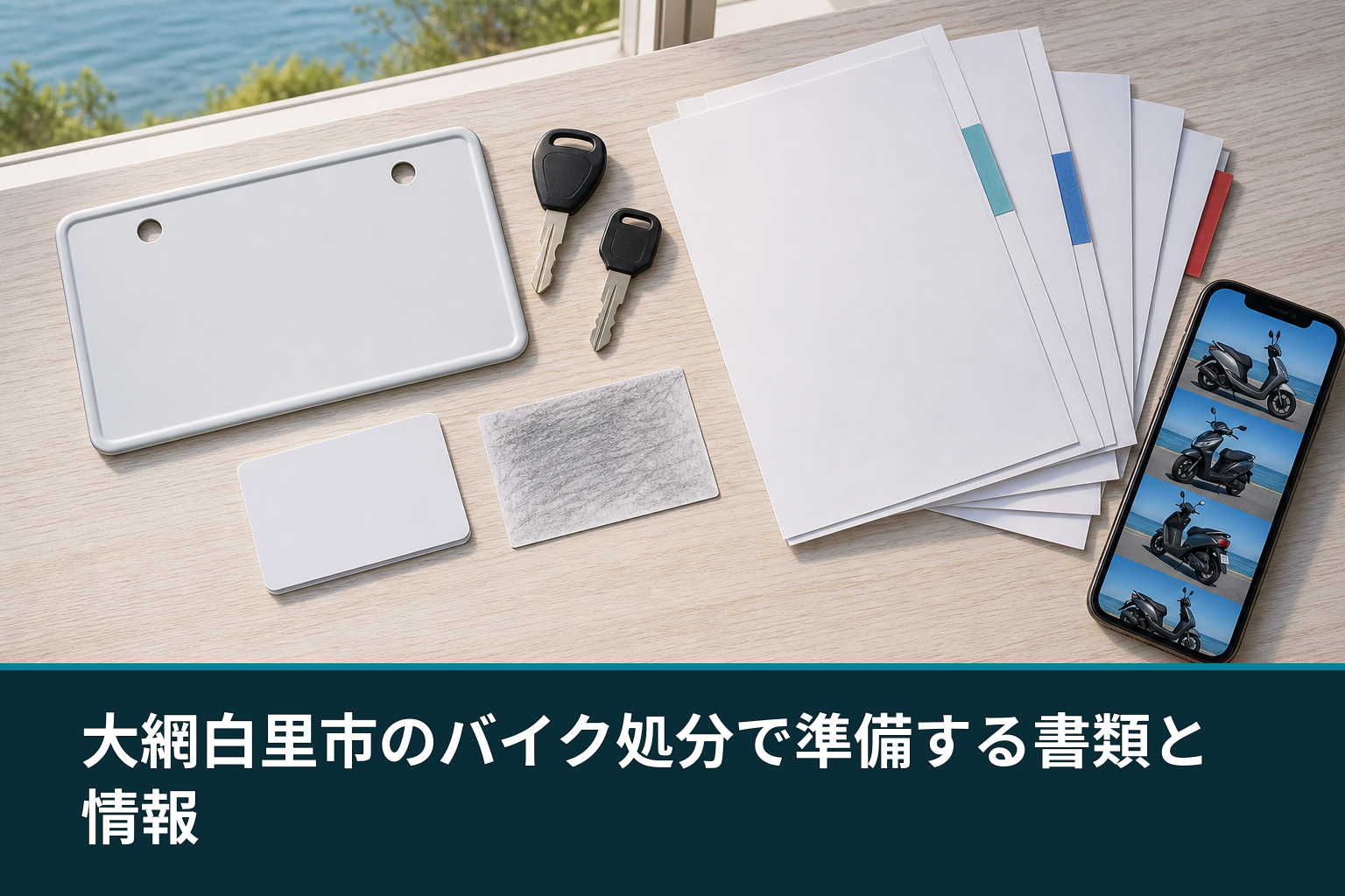大網白里市のバイク処分で準備する書類と情報