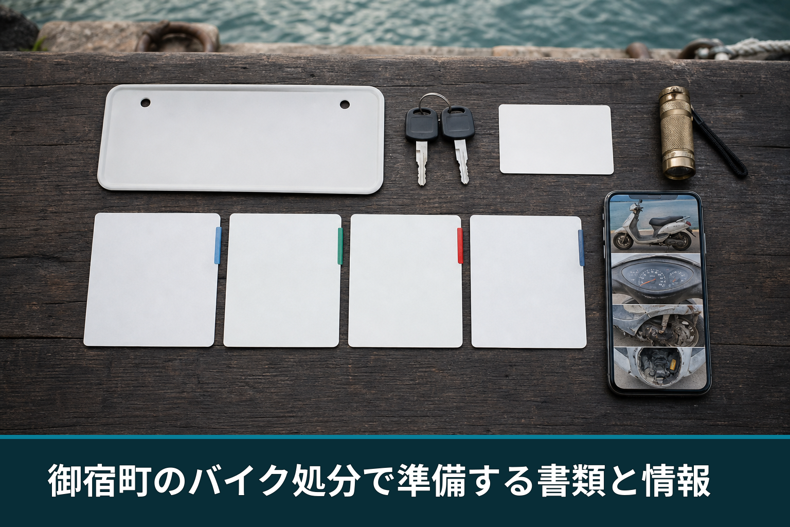 御宿町のバイク処分で準備する書類と情報