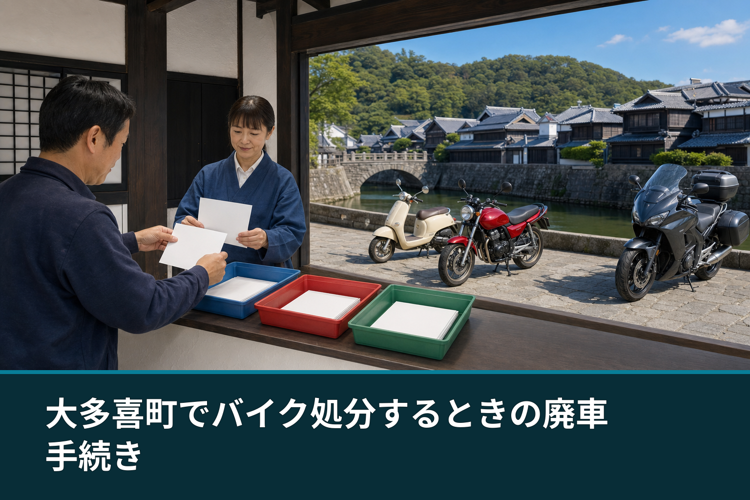 大多喜町でバイク処分するときの廃車手続き