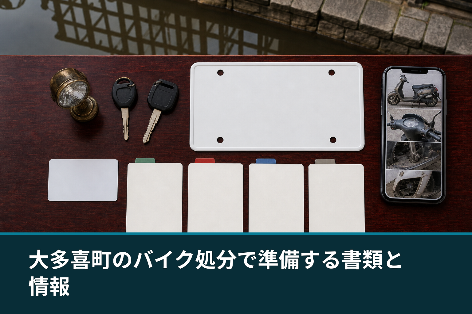 大多喜町のバイク処分で準備する書類と情報