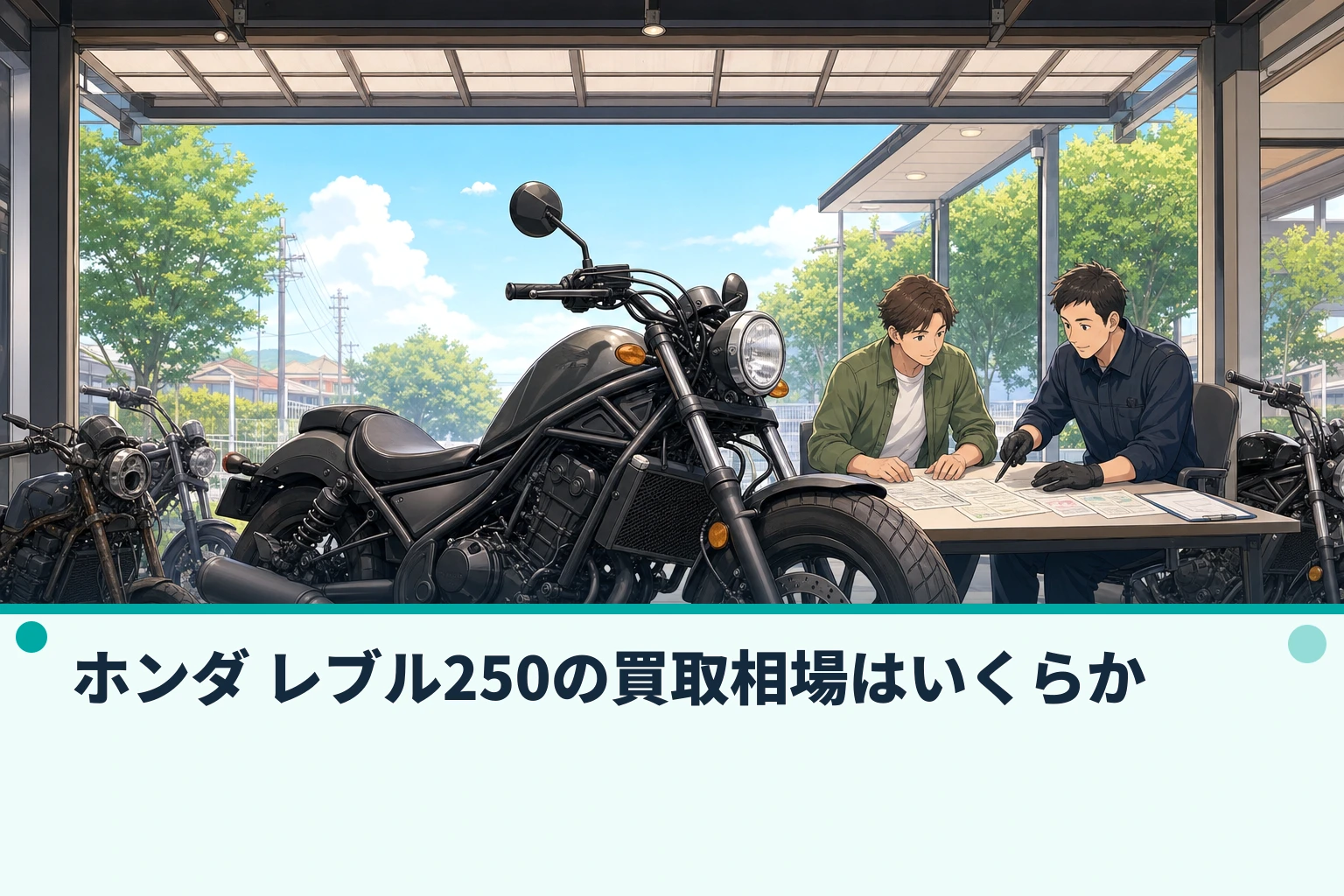 ホンダ レブル250の買取相場はいくらか