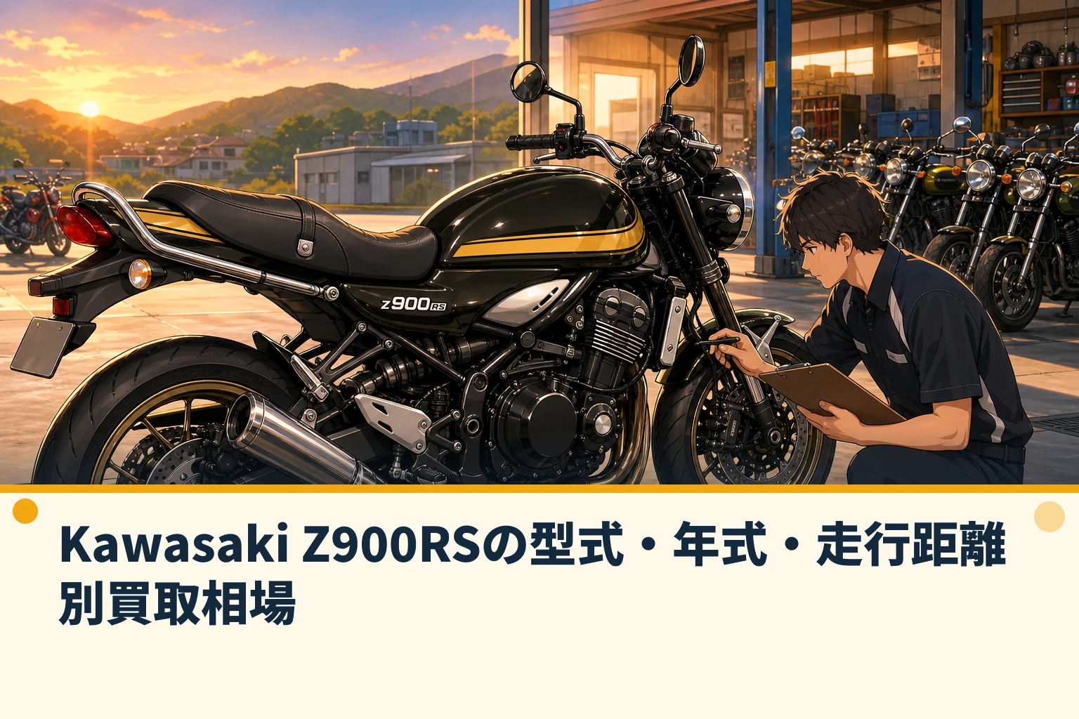Kawasaki Z900RSの型式・年式・走行距離別買取相場