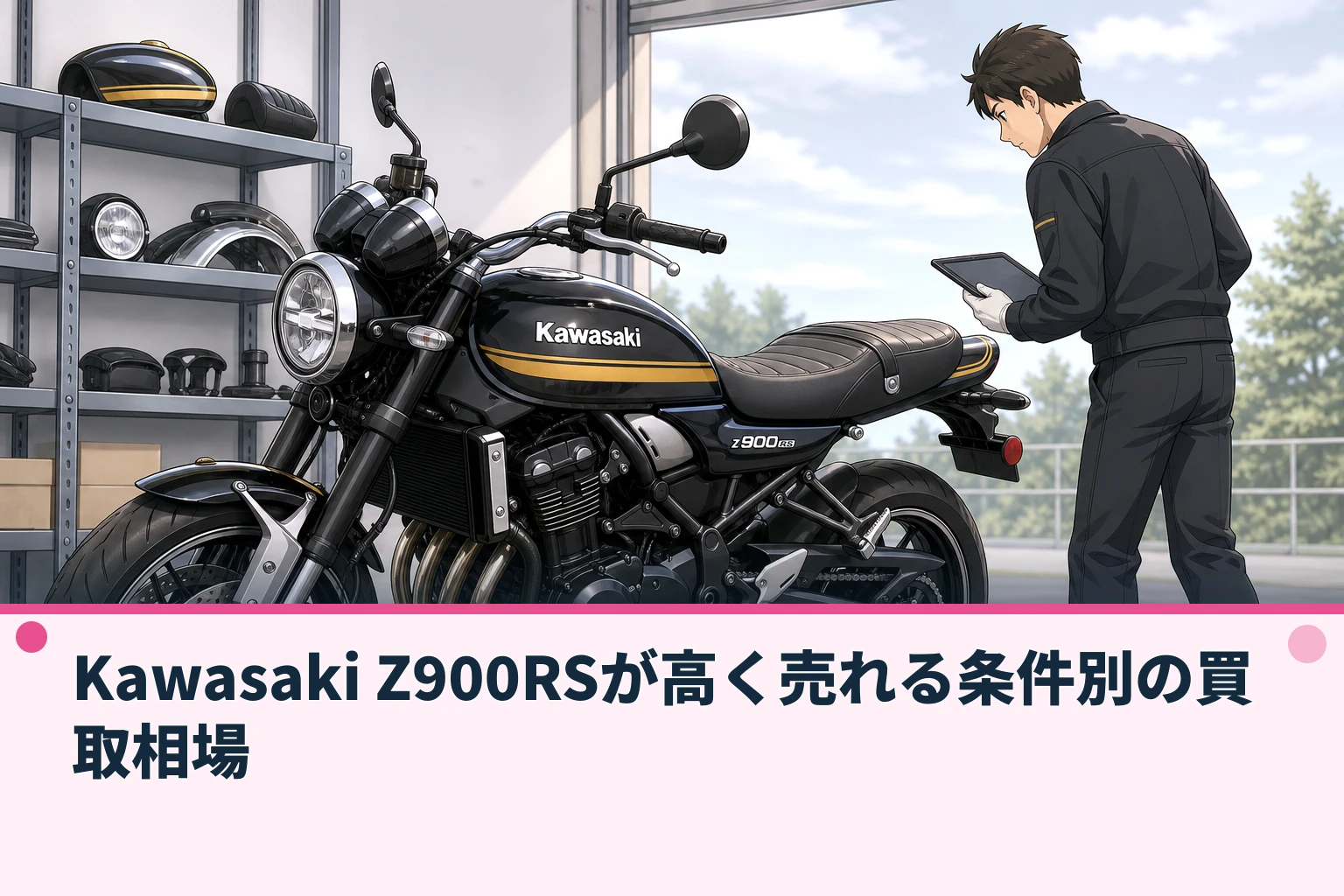 Kawasaki Z900RSが高く売れる条件別の買取相場