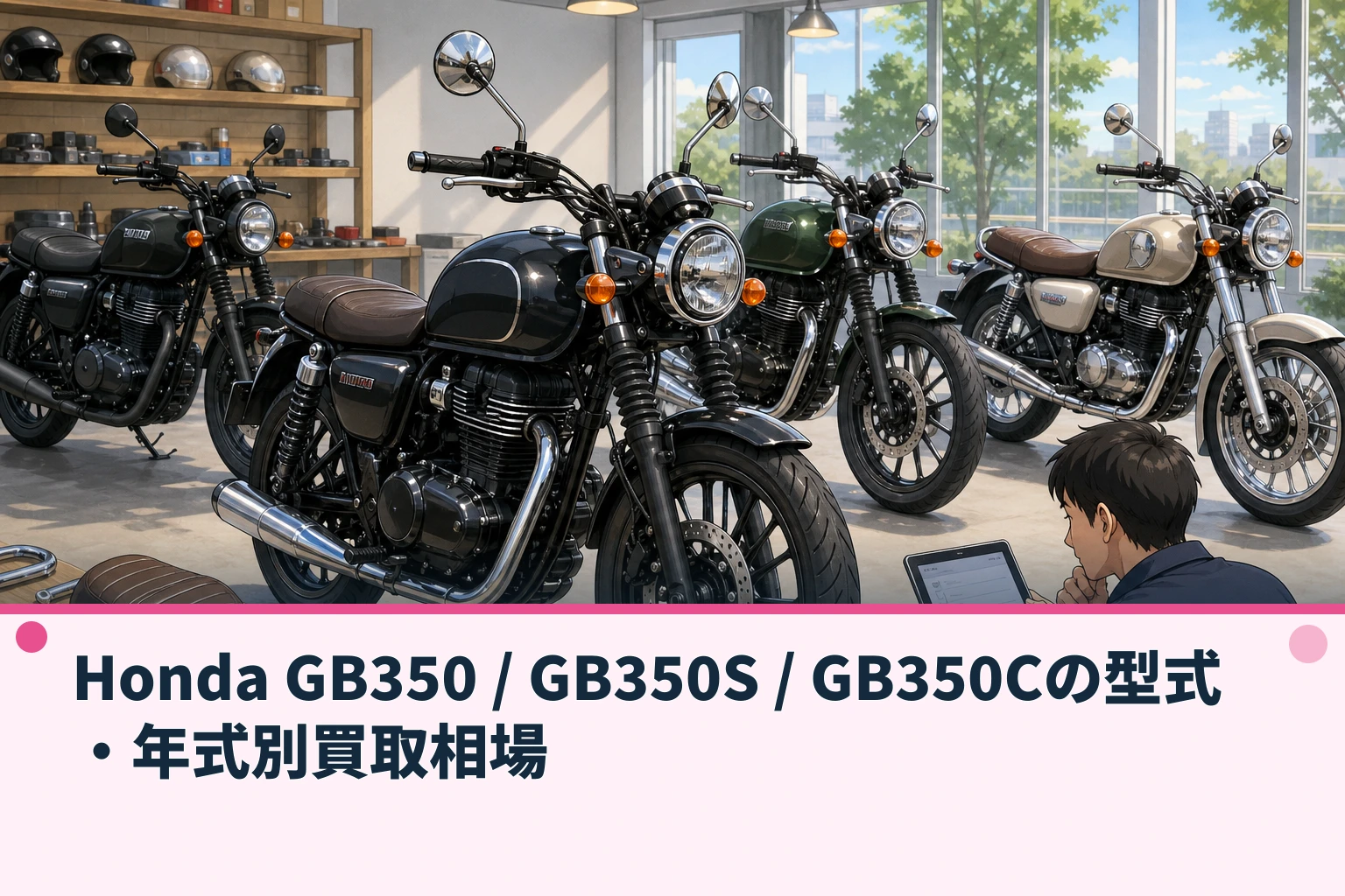 Honda GB350 / GB350S / GB350Cの型式・年式別買取相場
