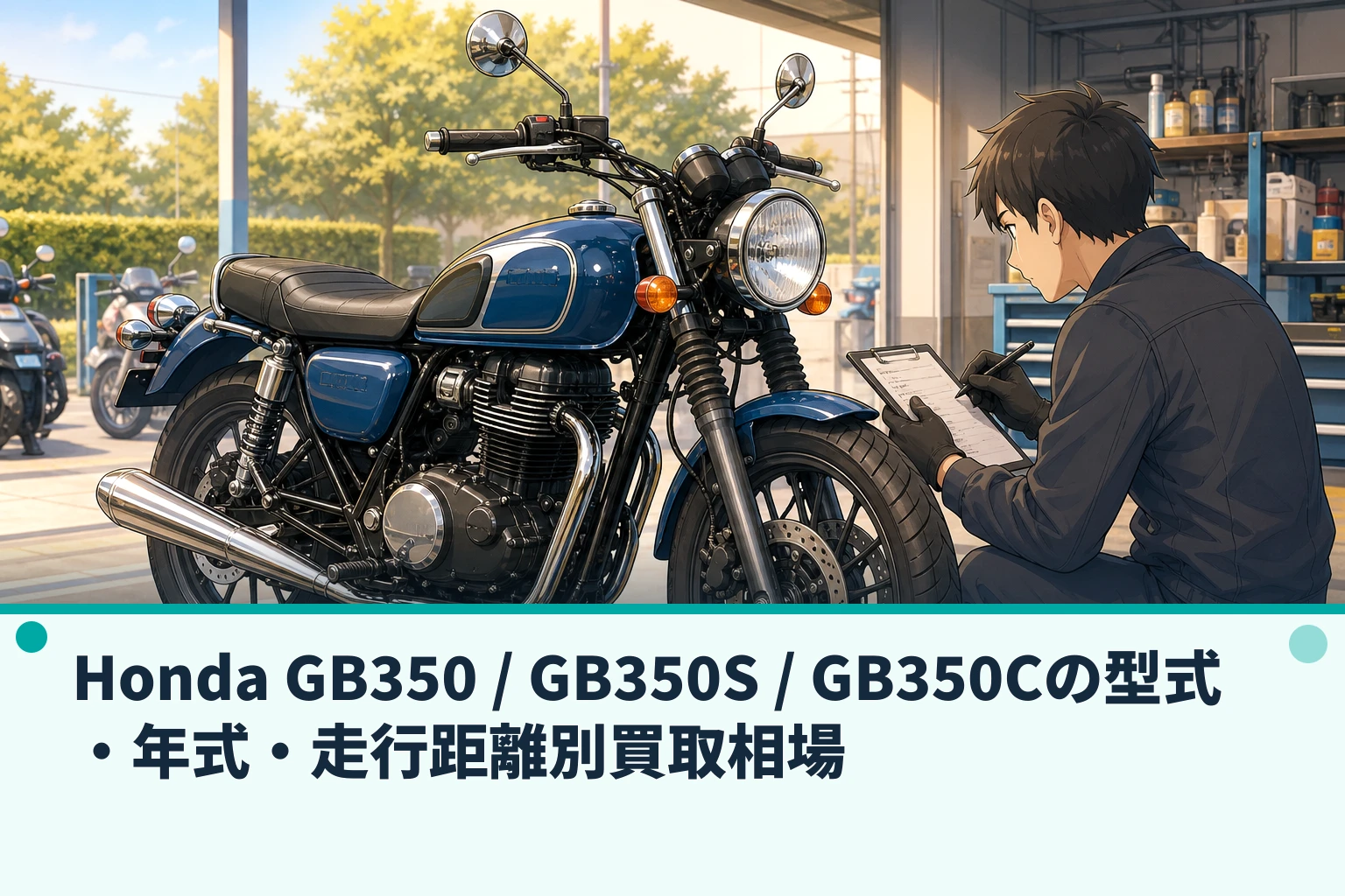 Honda GB350 / GB350S / GB350Cの型式・年式・走行距離別買取相場