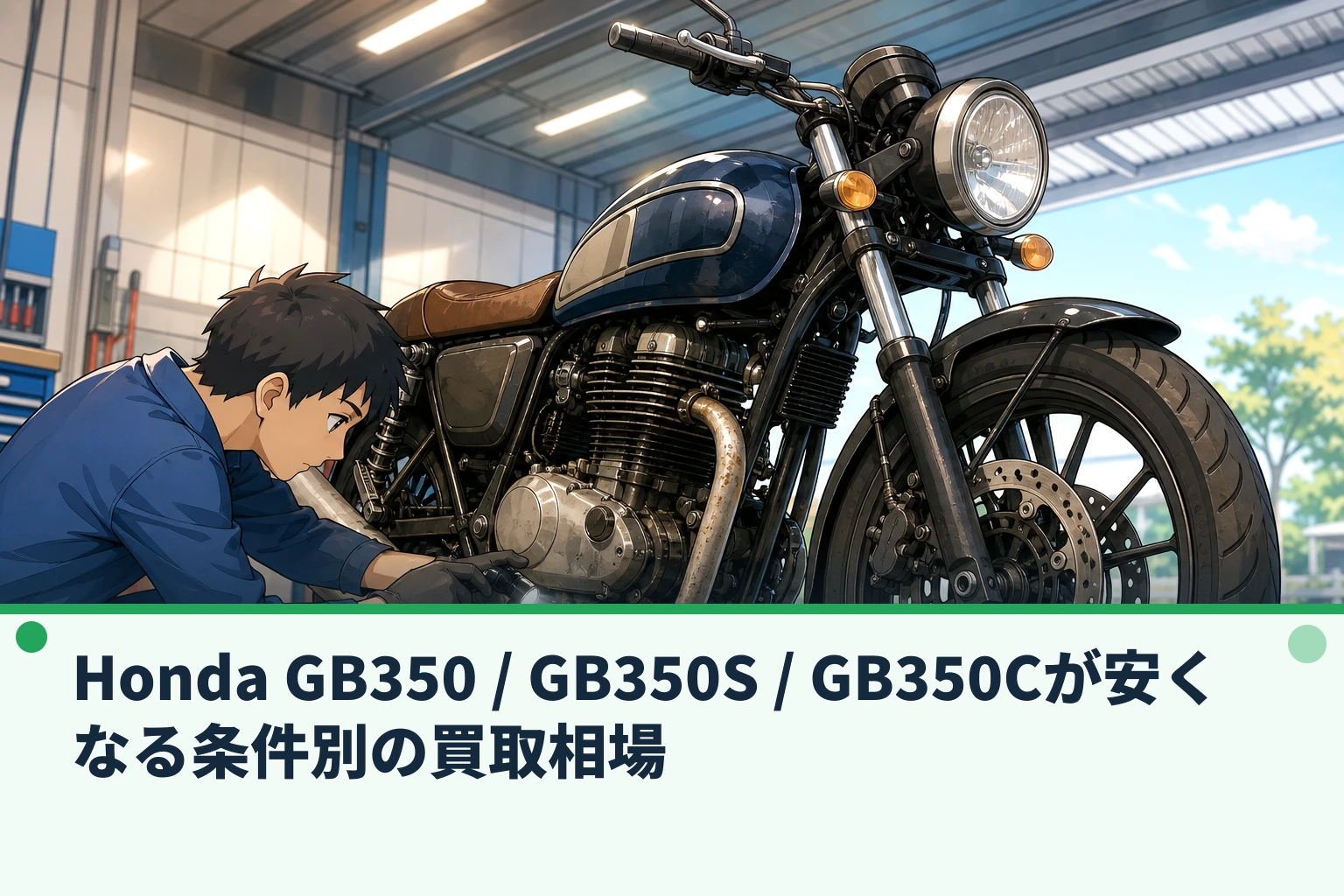 Honda GB350 / GB350S / GB350Cが安くなる条件別の買取相場