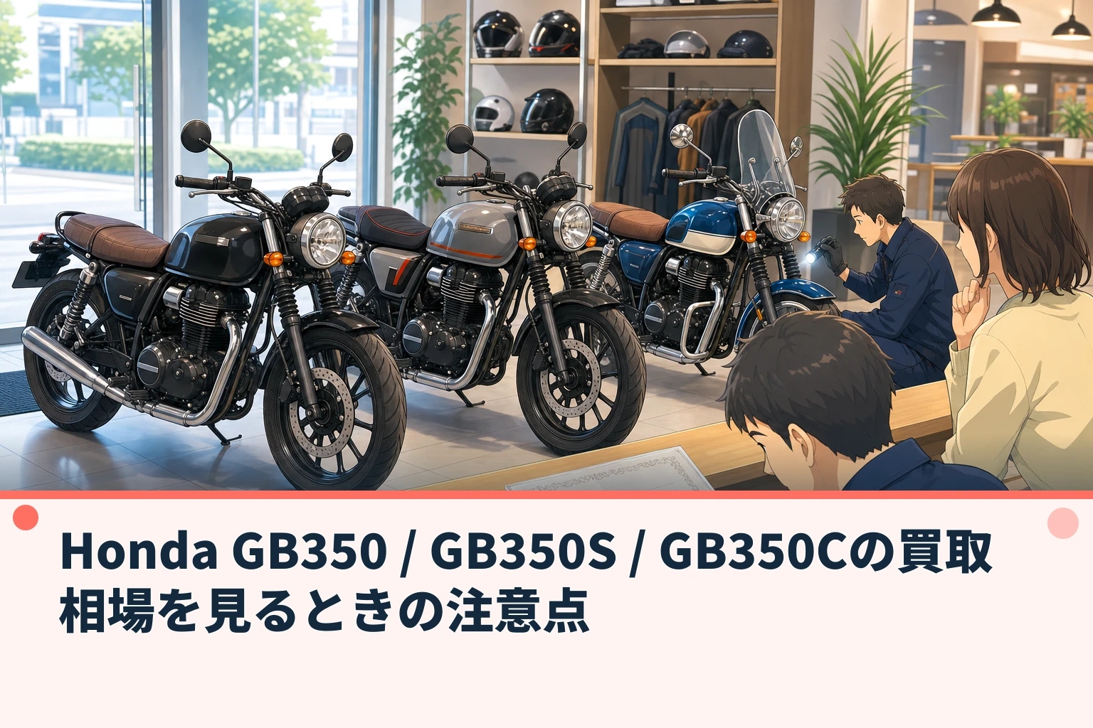 Honda GB350 / GB350S / GB350Cの買取相場を見るときの注意点