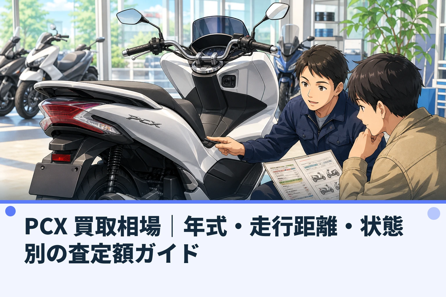 PCX 買取相場|年式・走行距離・状態別の査定額ガイド