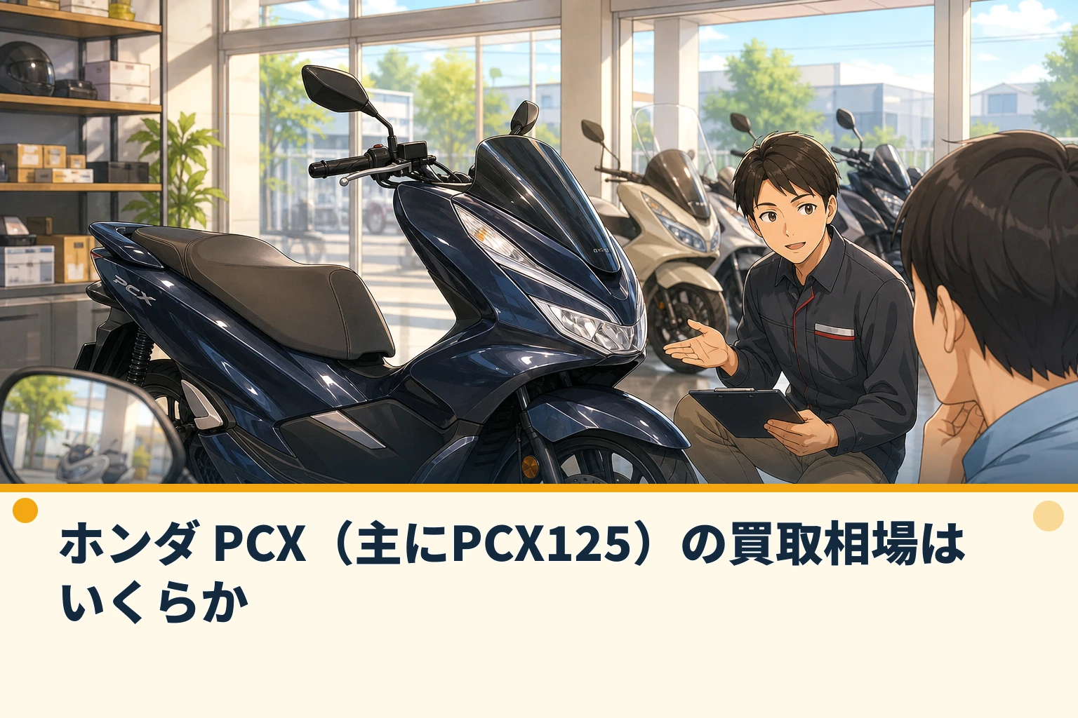 ホンダ PCX(主にPCX125)の買取相場はいくらか