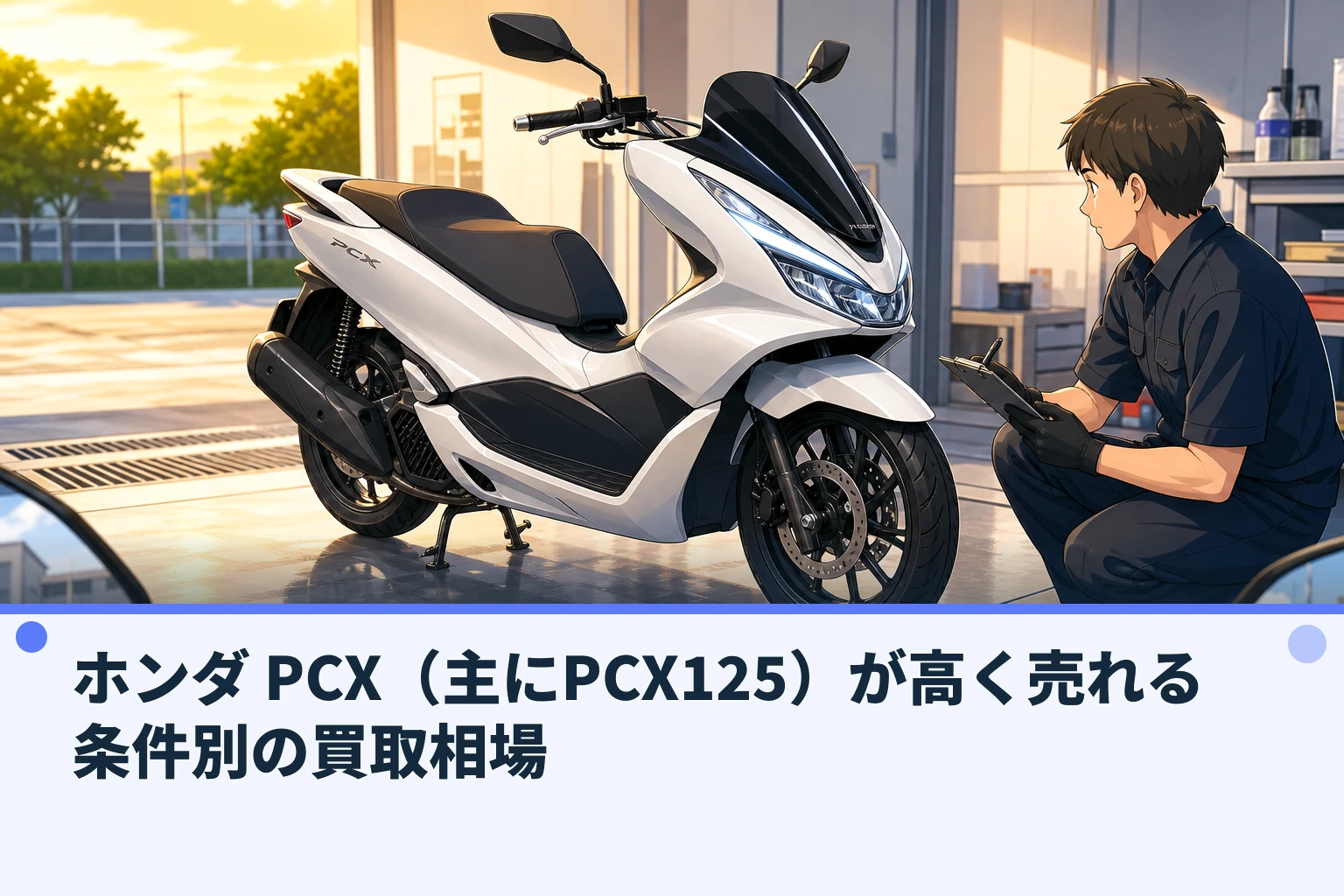 ホンダ PCX(主にPCX125)が高く売れる条件別の買取相場
