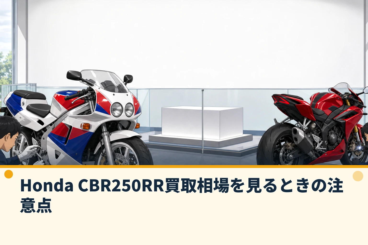 Honda CBR250RR買取相場を見るときの注意点