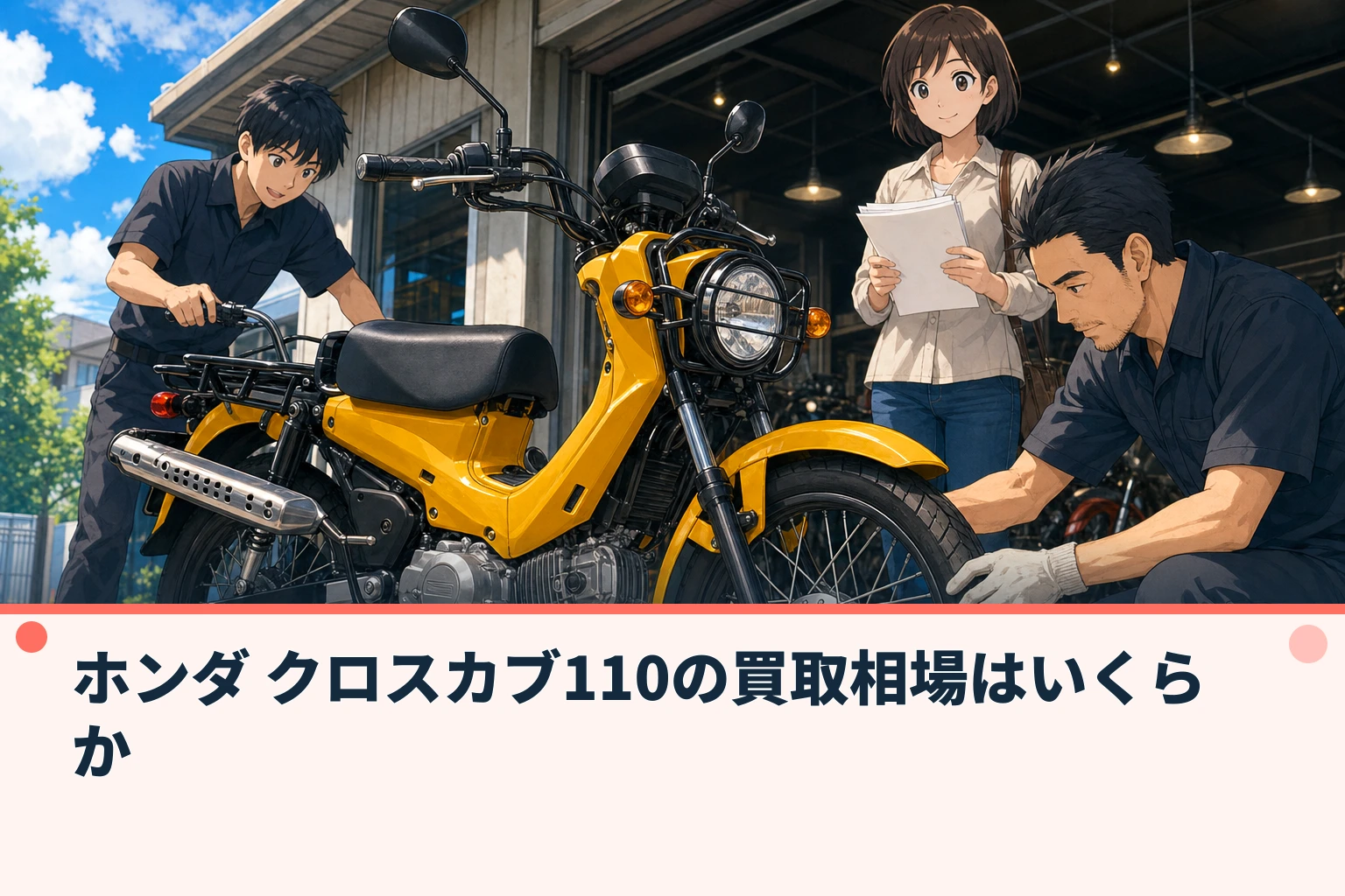 ホンダ クロスカブ110の買取相場はいくらか