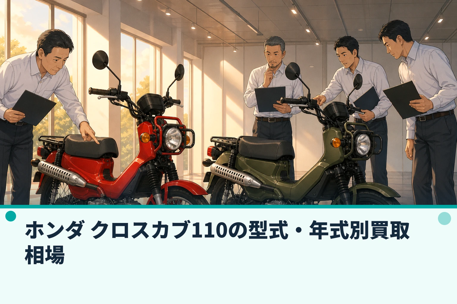 ホンダ クロスカブ110の型式・年式別買取相場