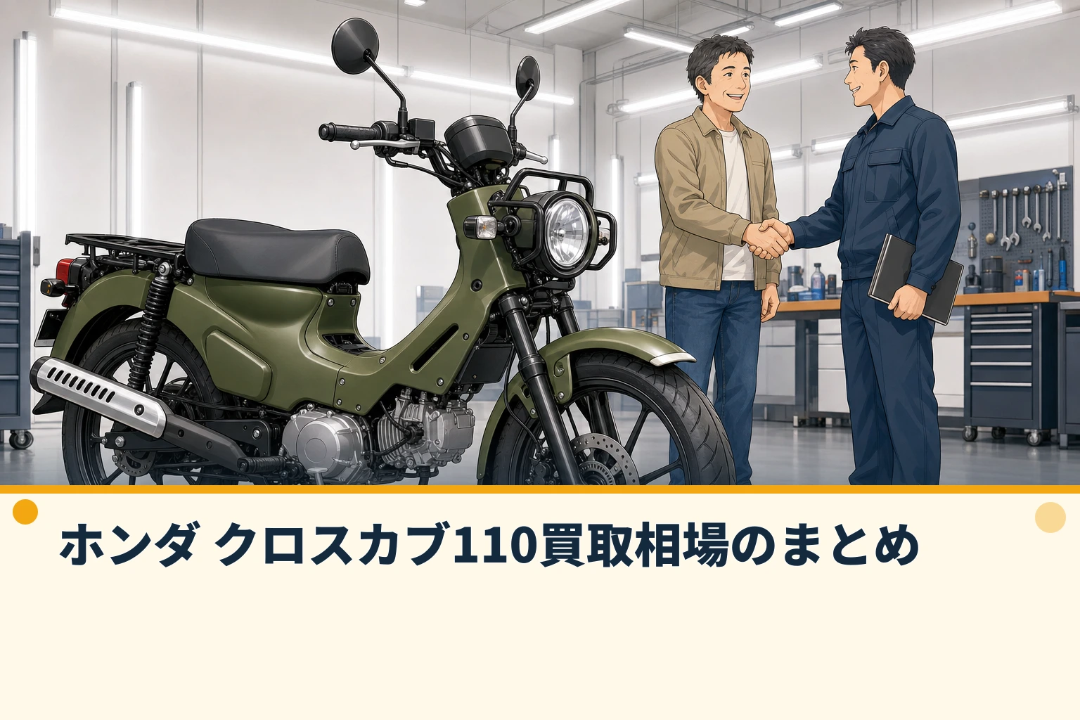 ホンダ クロスカブ110買取相場のまとめ