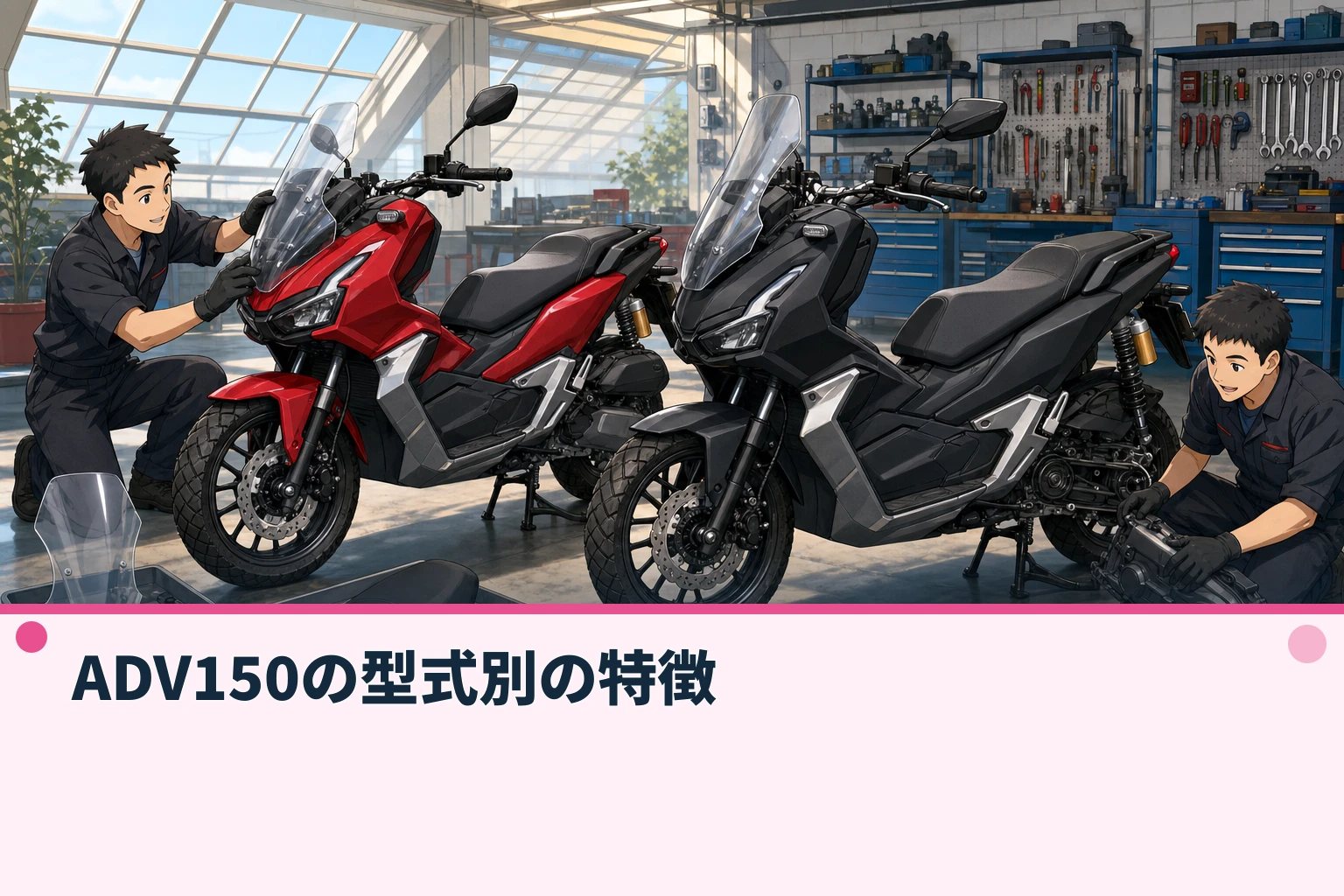 ADV150の型式別の特徴
