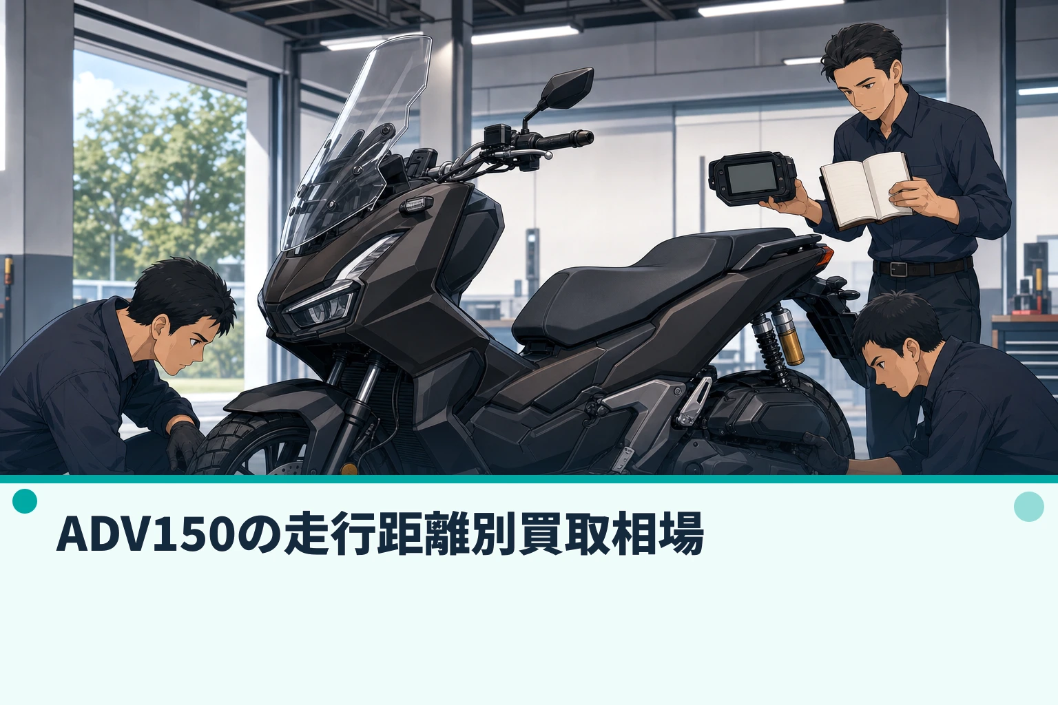 ADV150の走行距離別買取相場