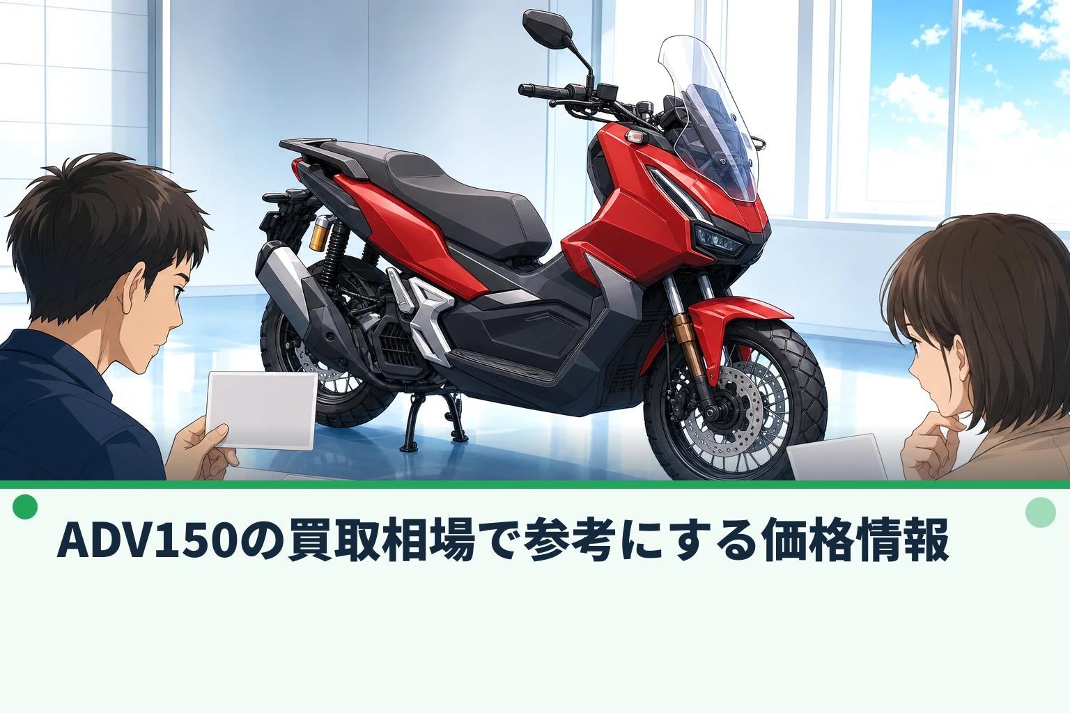 ADV150の買取相場で参考にする価格情報