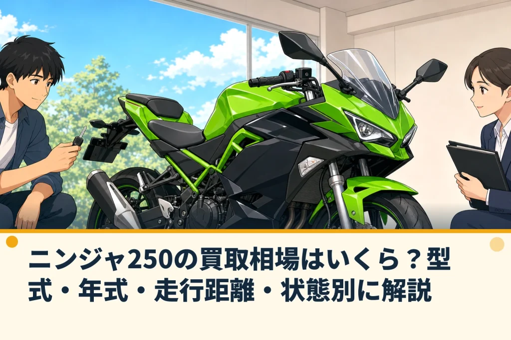 ニンジャ250の買取相場はいくら？型式・年式・走行距離・状態別に解説