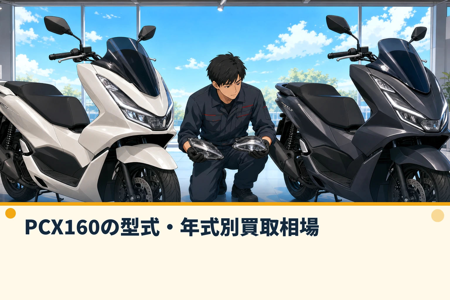 PCX160の型式・年式別買取相場