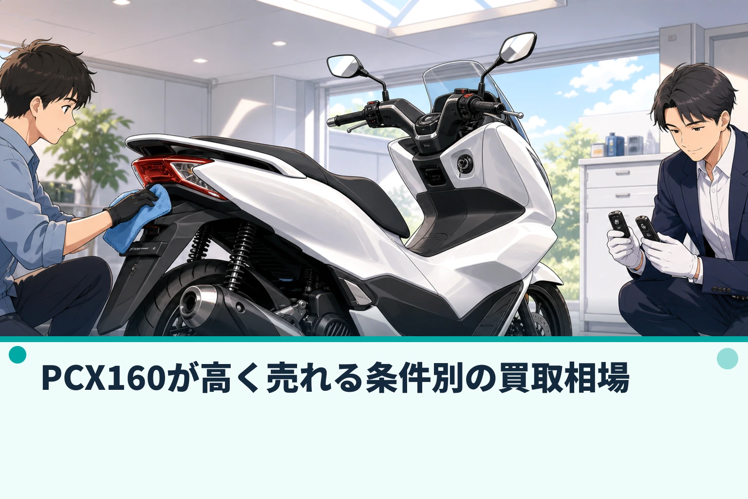 PCX160が高く売れる条件別の買取相場