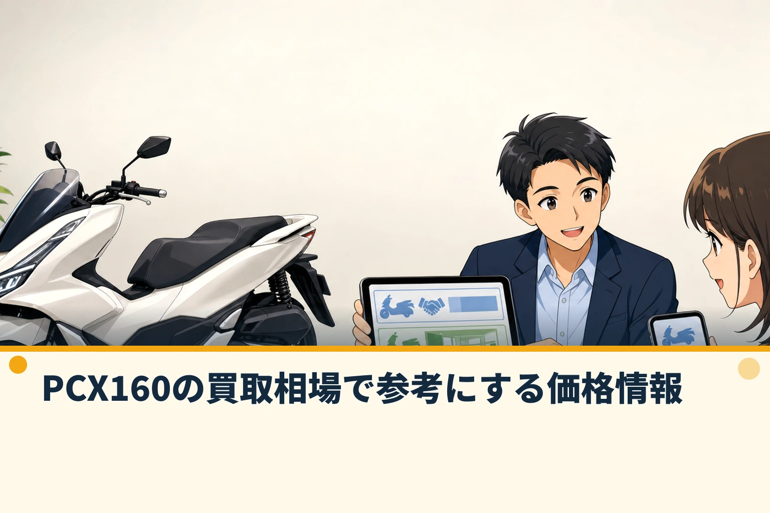 PCX160の買取相場で参考にする価格情報