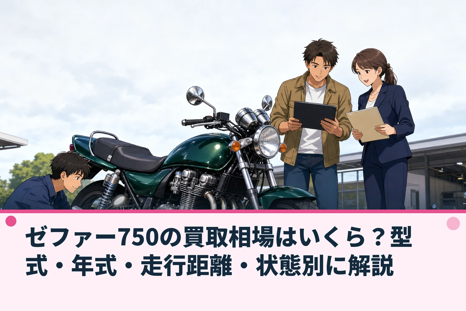 ゼファー750の買取相場はいくら?型式・年式・走行距離・状態別に解説