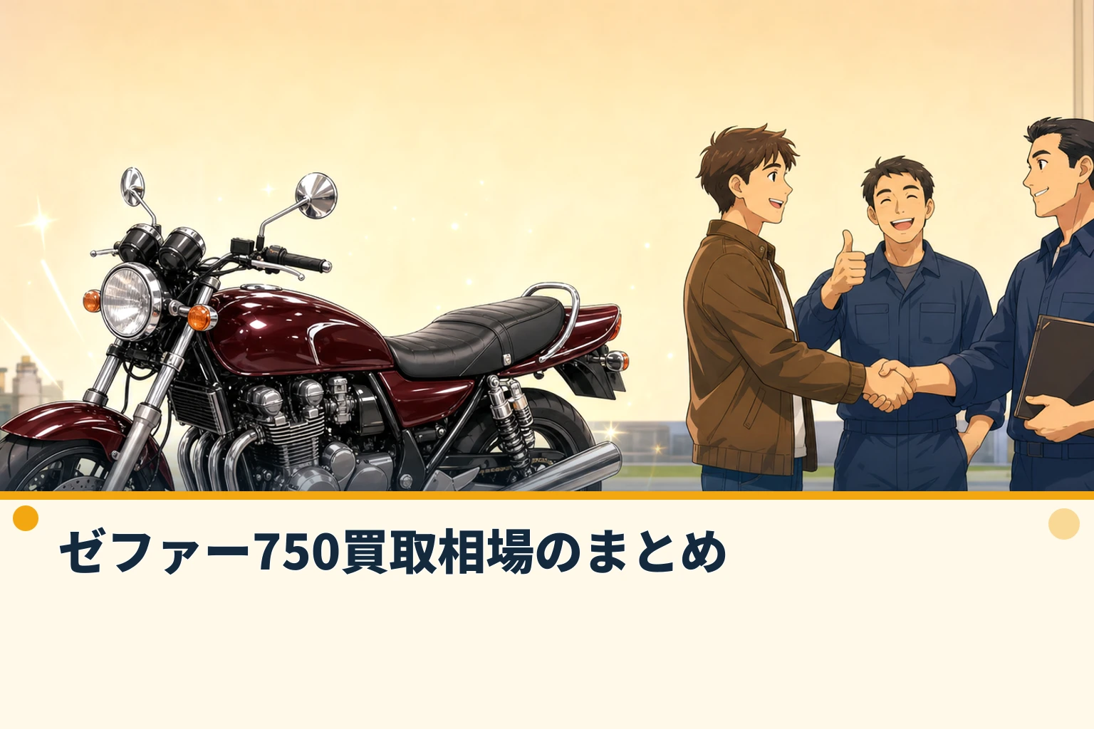 ゼファー750買取相場のまとめ