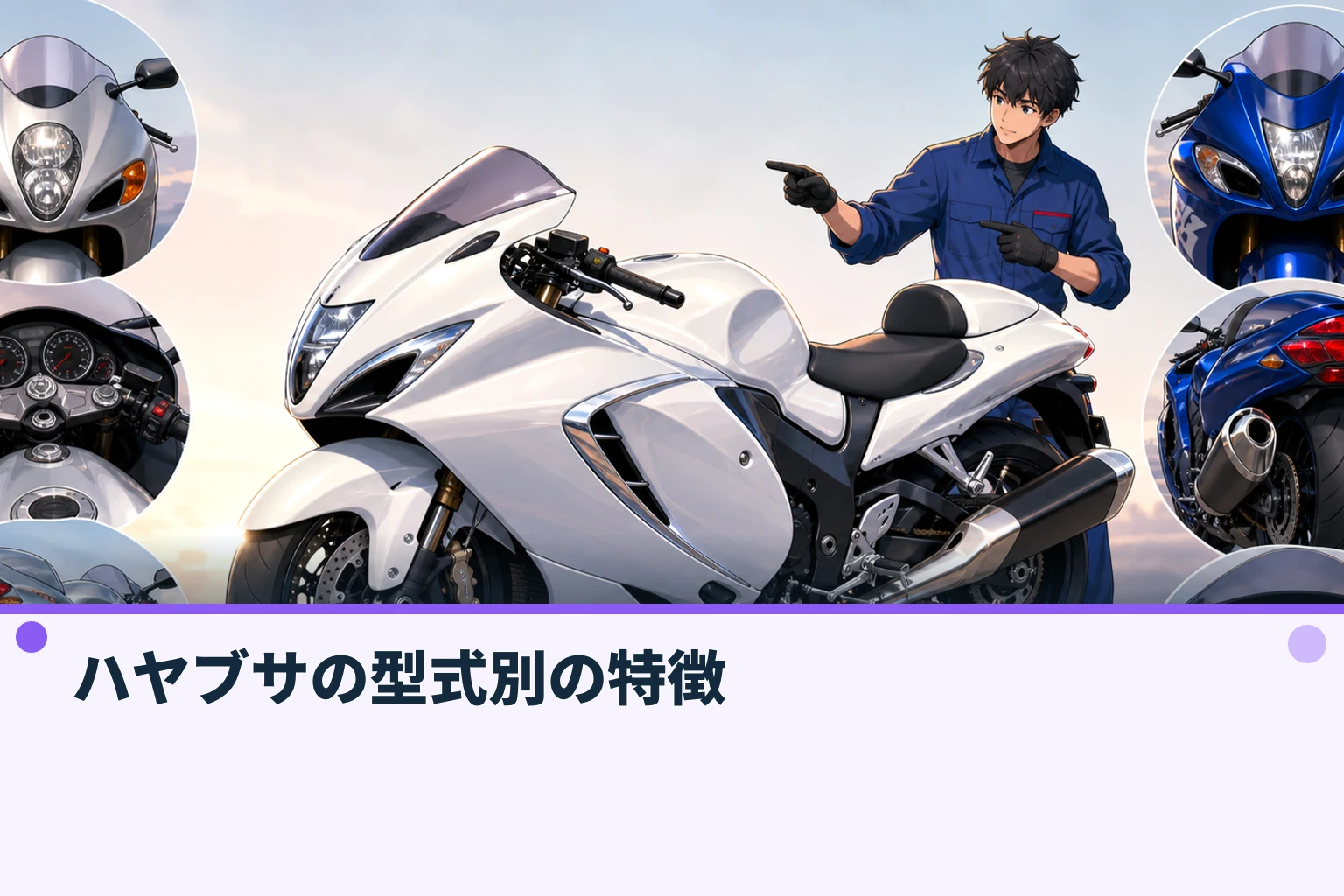 ハヤブサの型式別の特徴