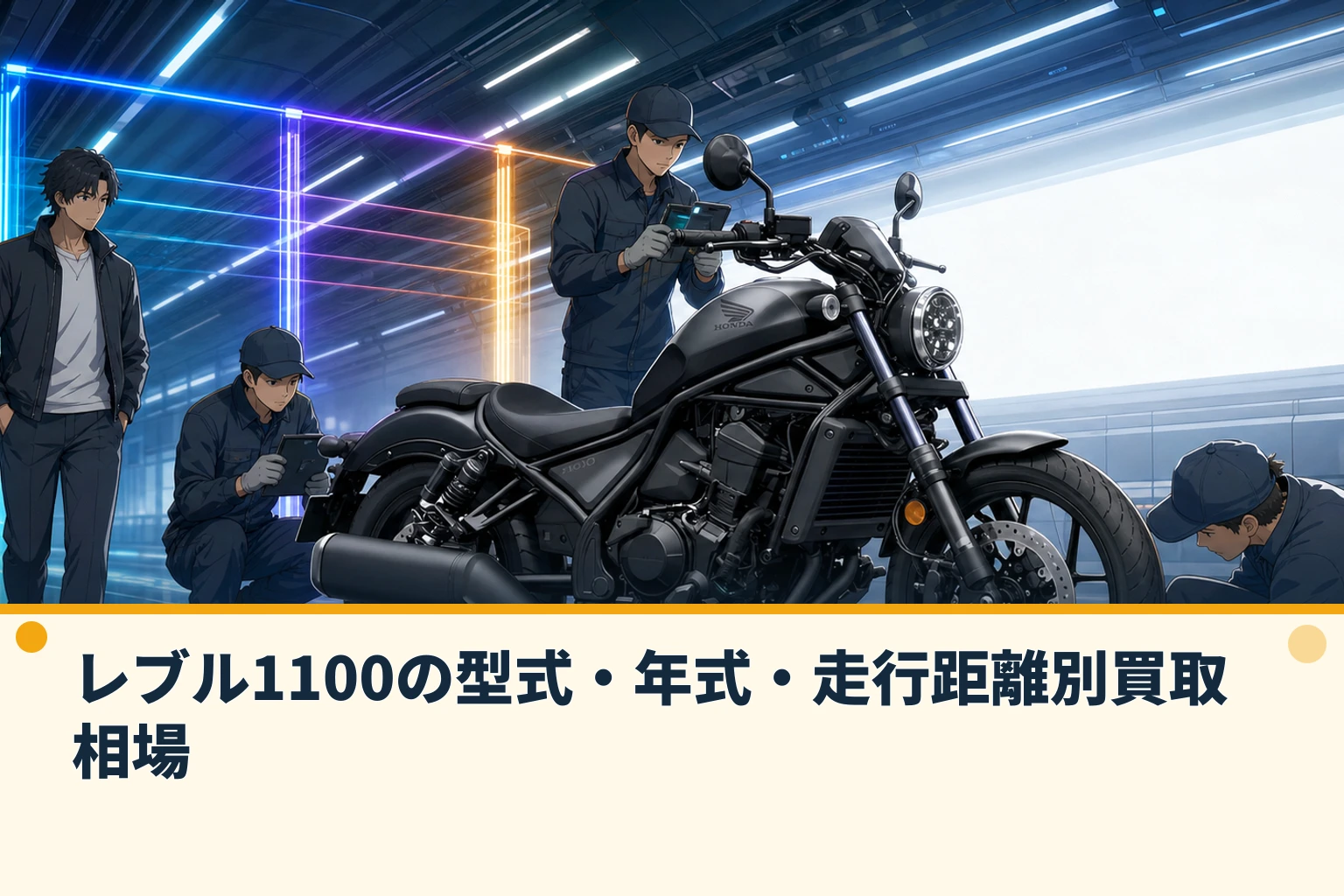 レブル1100の型式・年式・走行距離別買取相場
