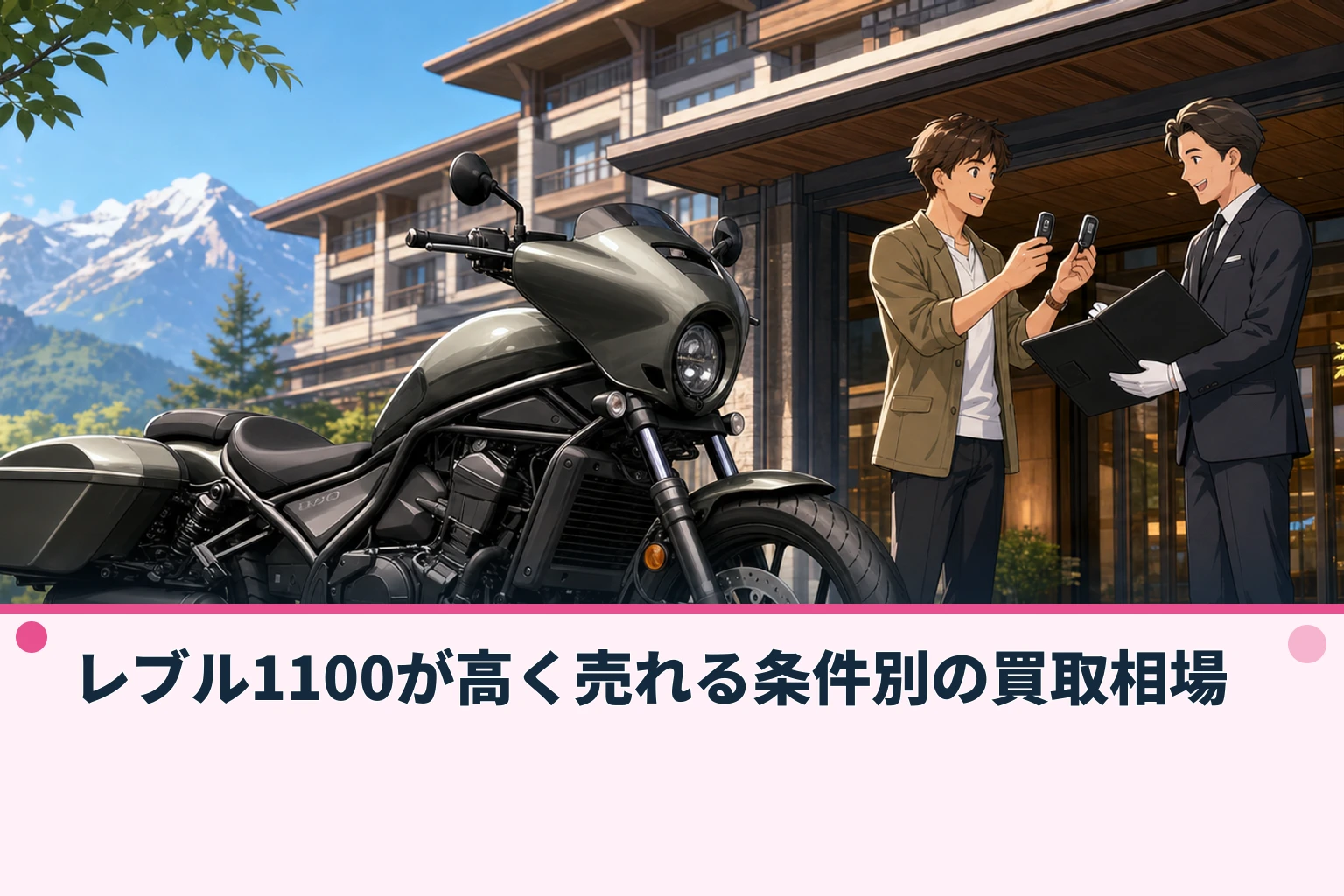 レブル1100が高く売れる条件別の買取相場