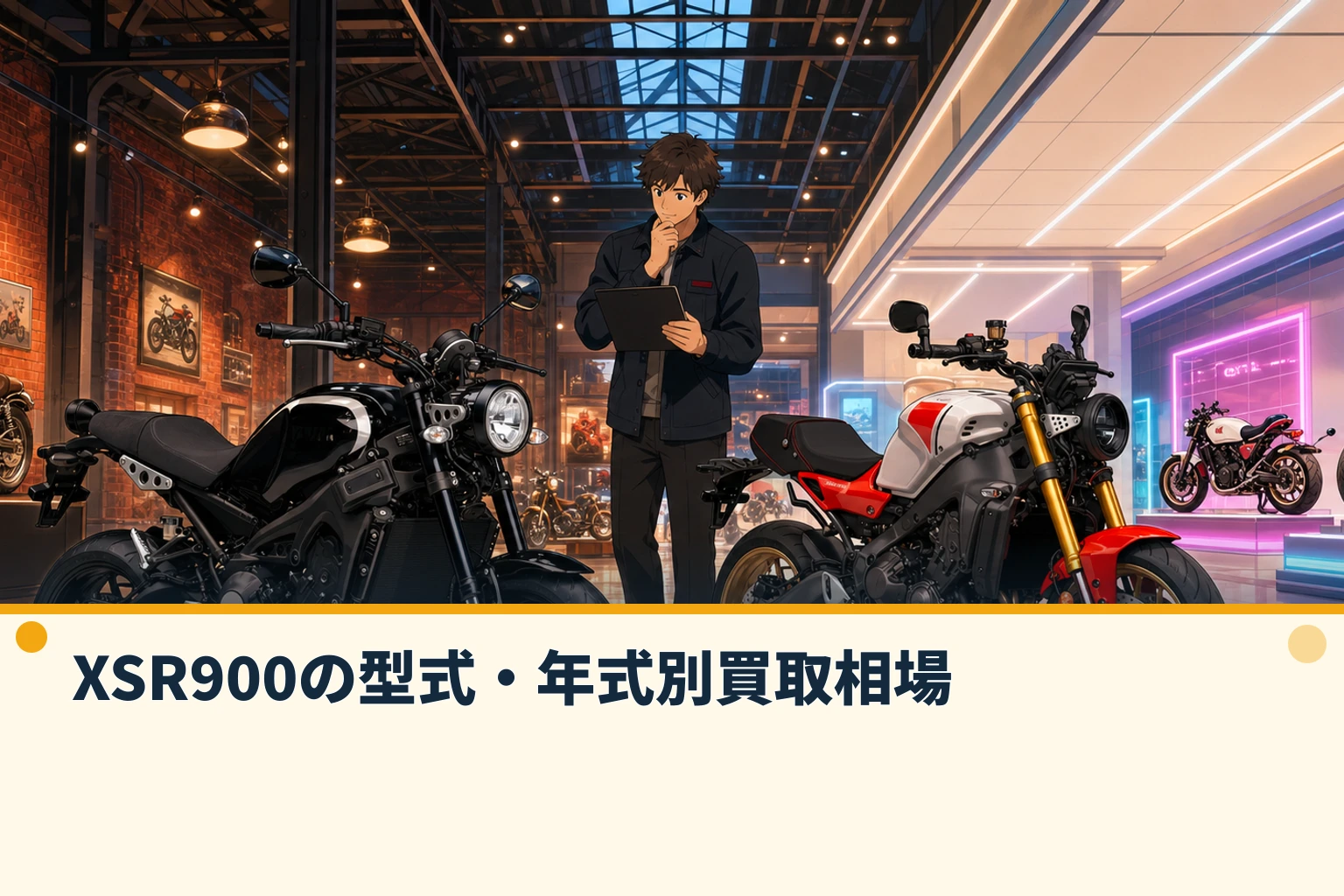 XSR900の型式・年式別買取相場