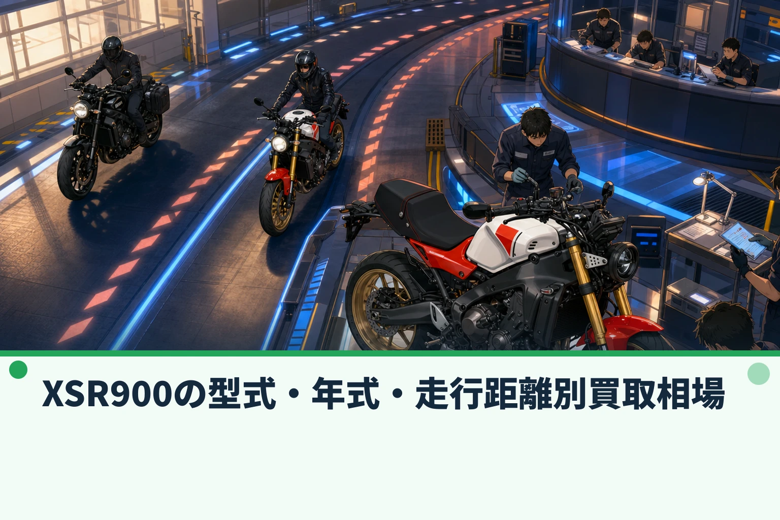 XSR900の型式・年式・走行距離別買取相場
