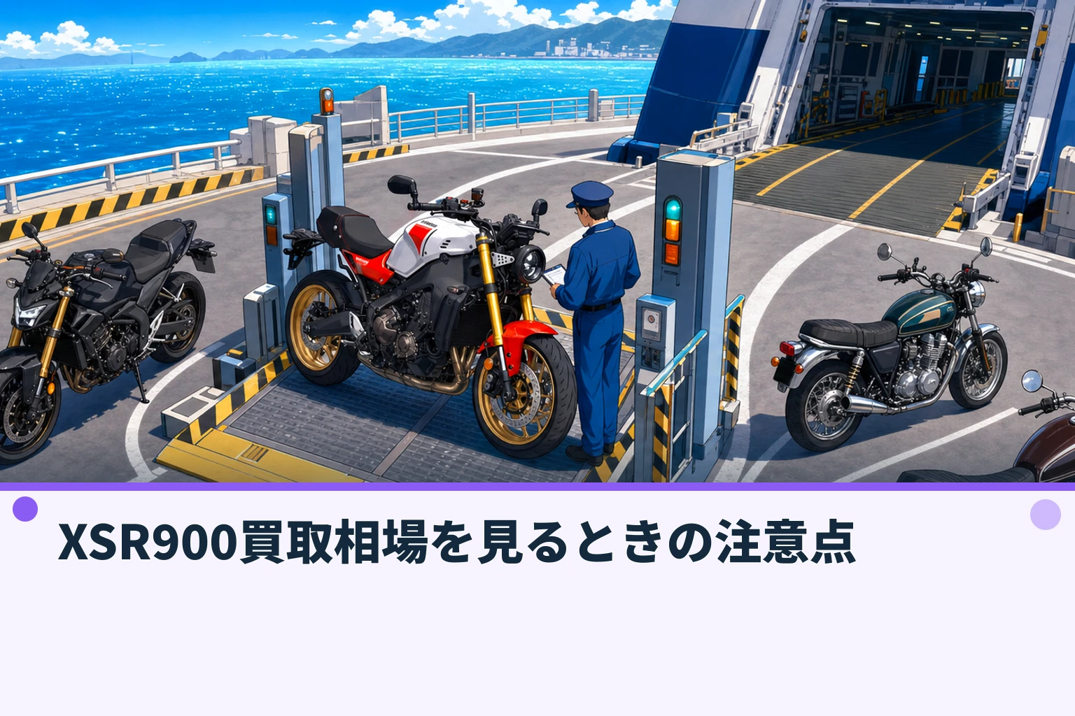 XSR900買取相場を見るときの注意点