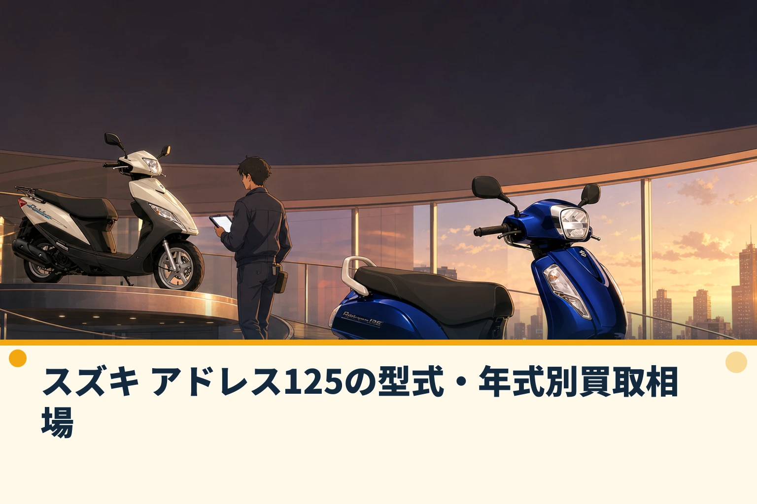 スズキ アドレス125の型式・年式別買取相場