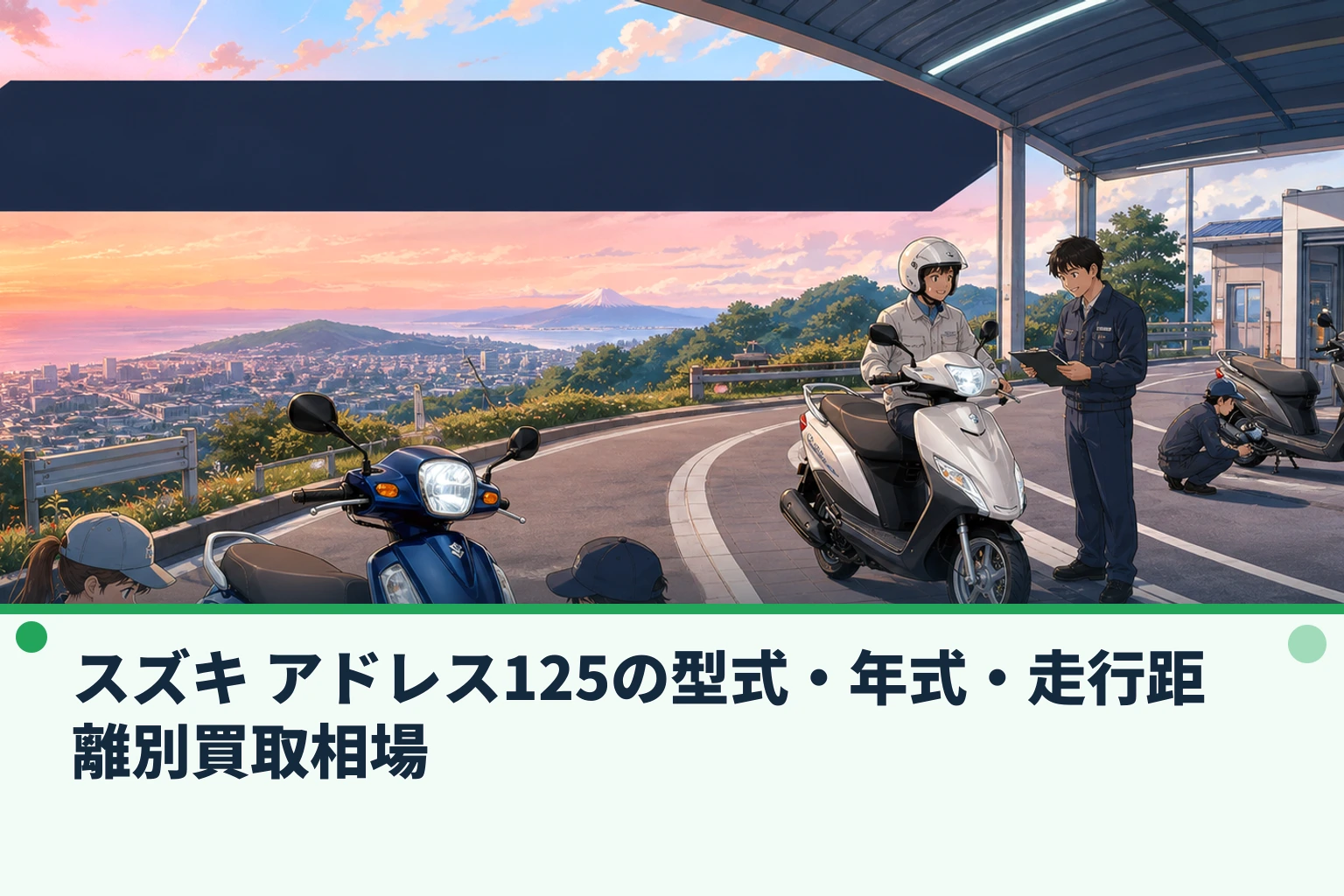 スズキ アドレス125の型式・年式・走行距離別買取相場
