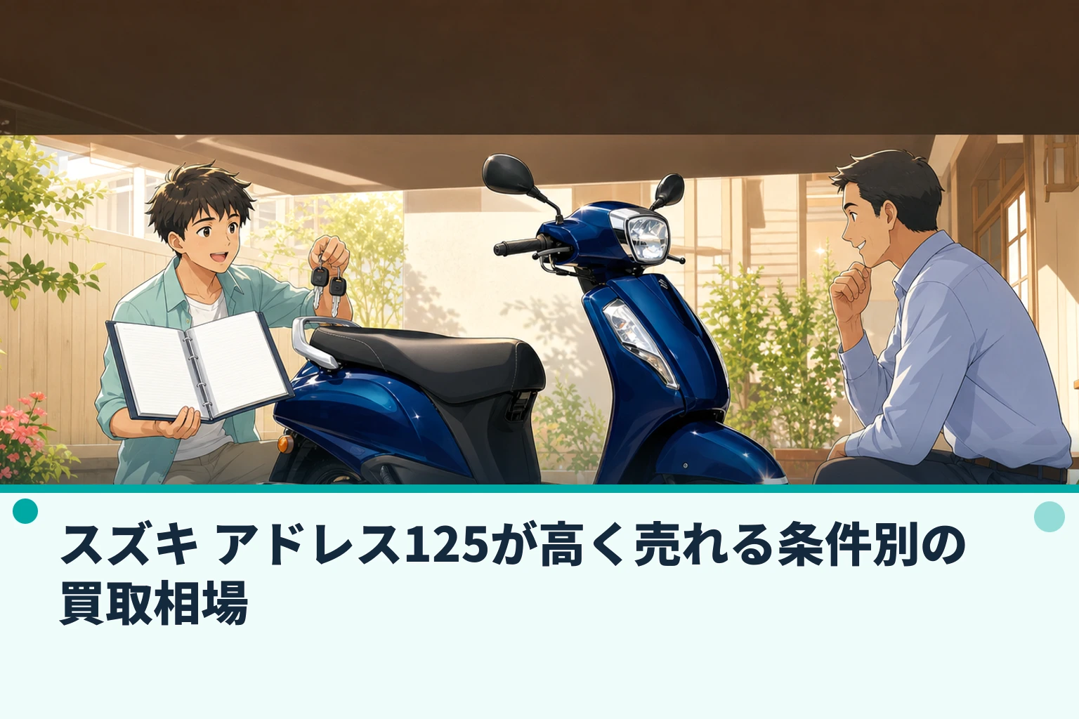 スズキ アドレス125が高く売れる条件別の買取相場