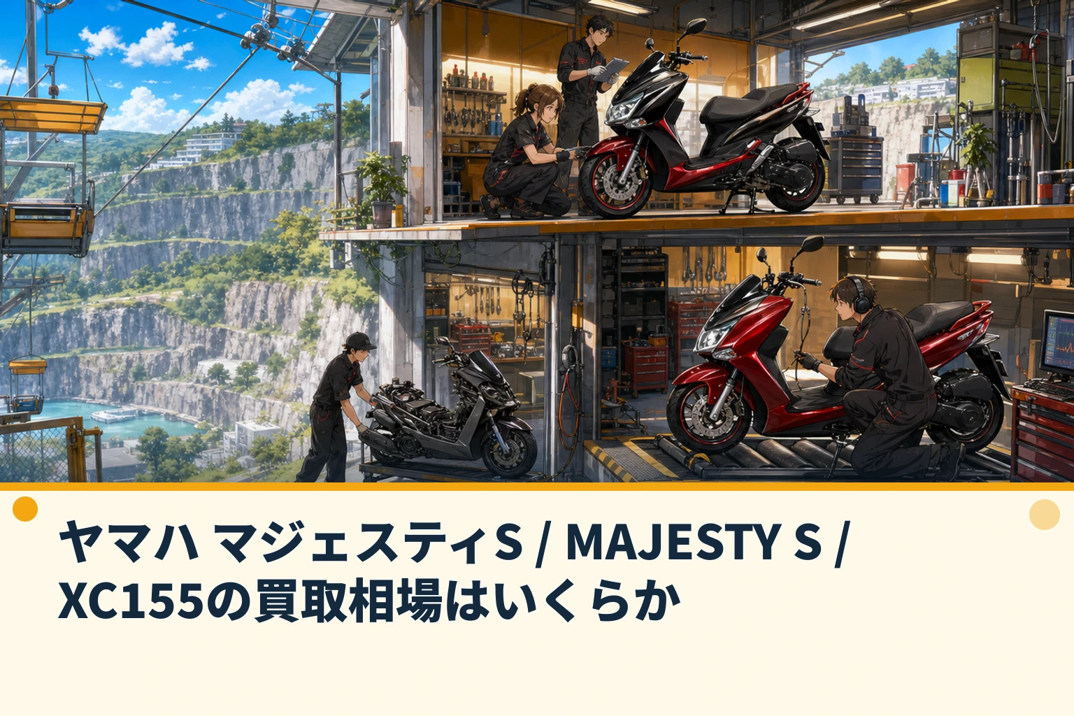 ヤマハ マジェスティS / MAJESTY S / XC155の買取相場はいくらか