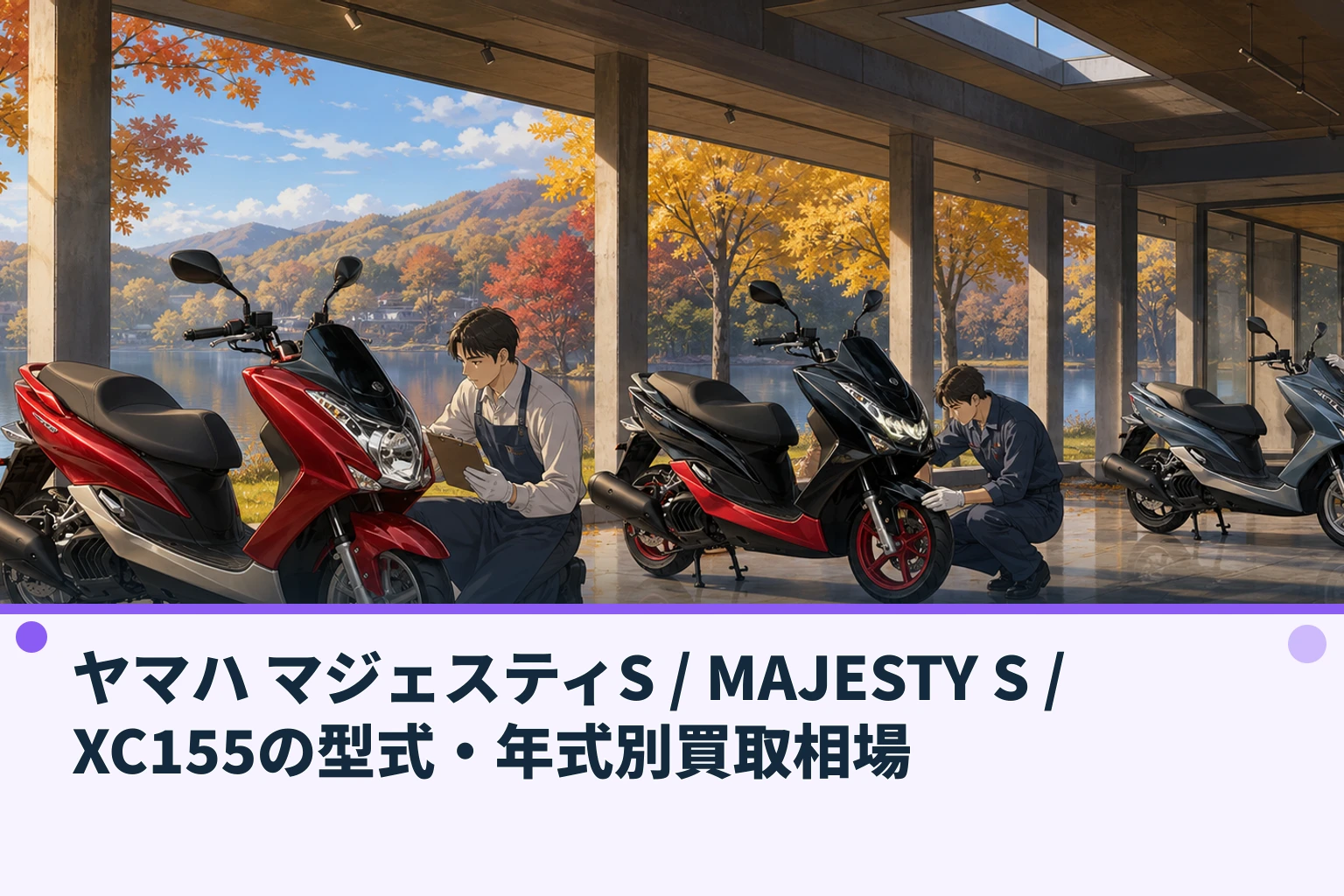 ヤマハ マジェスティS / MAJESTY S / XC155の型式・年式別買取相場