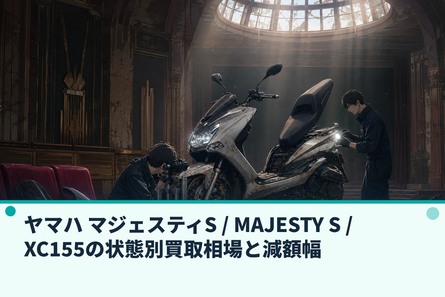 ヤマハ マジェスティS / MAJESTY S / XC155の状態別買取相場と減額幅